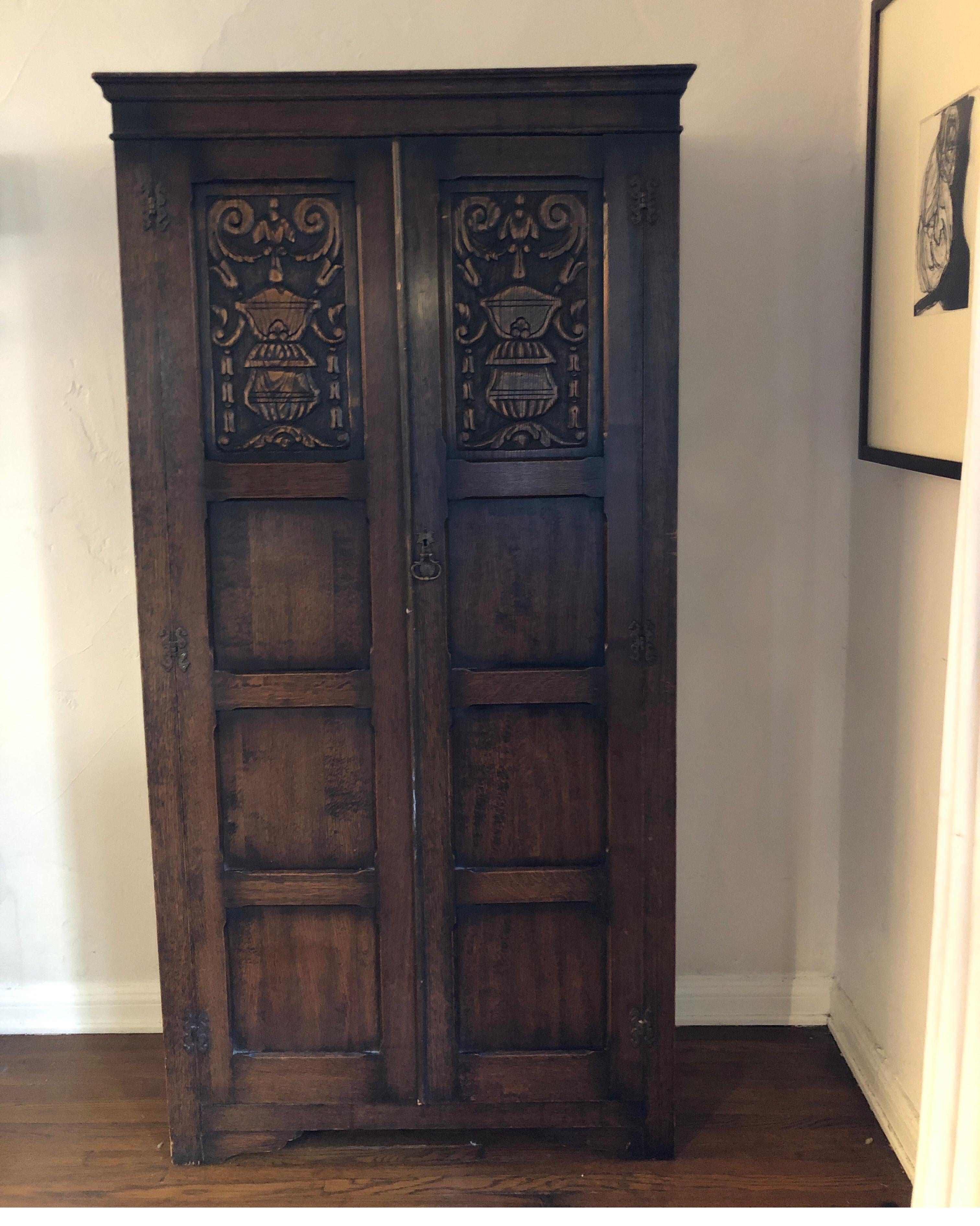 Rare Carved Camphor Wood Antique Cabinet/Wardrobe/Storage 4
