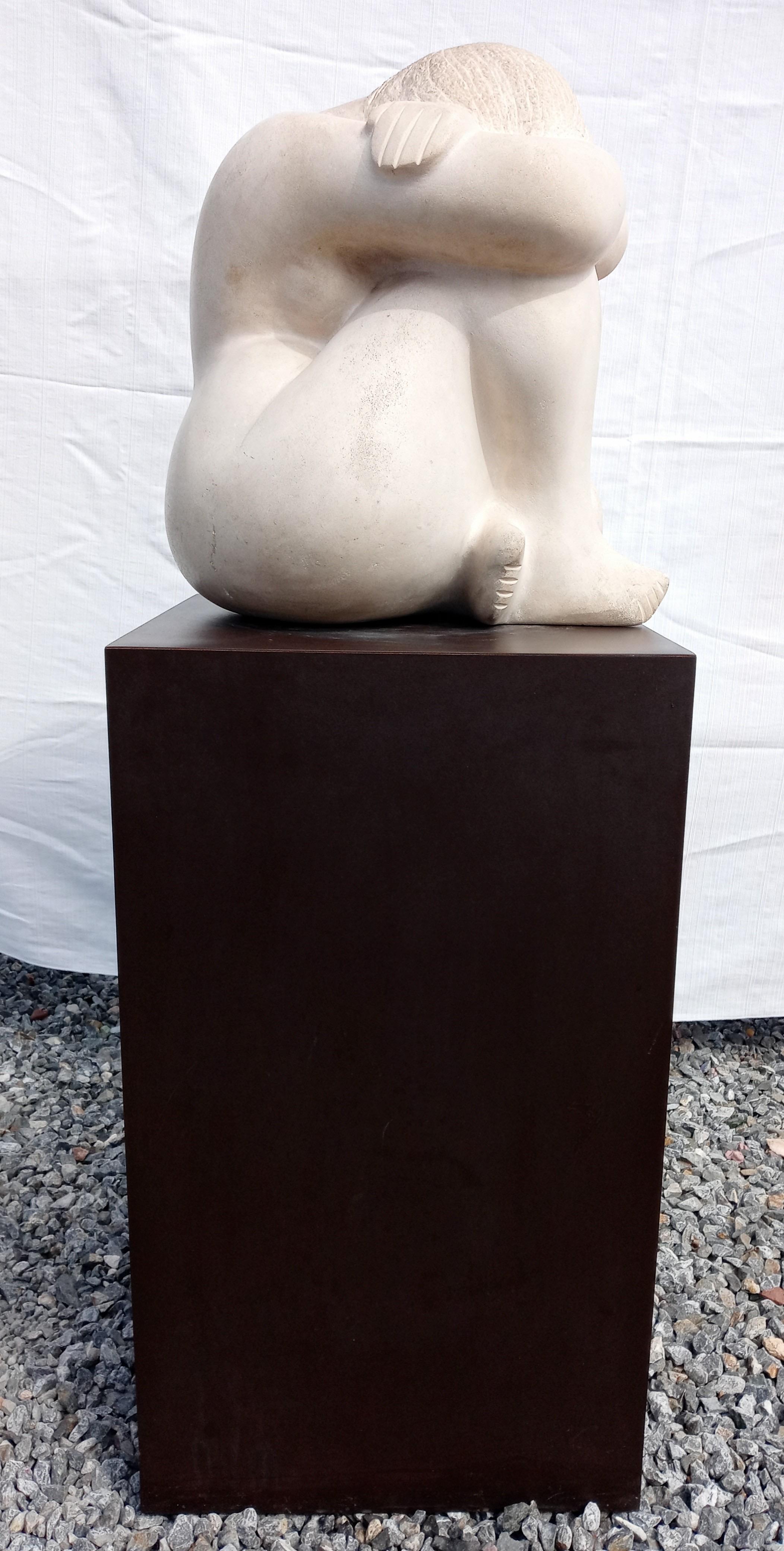 Rare Carved Limestone.Art Deco. W P A, Cubist Sculpture by William Slattery For Sale 3