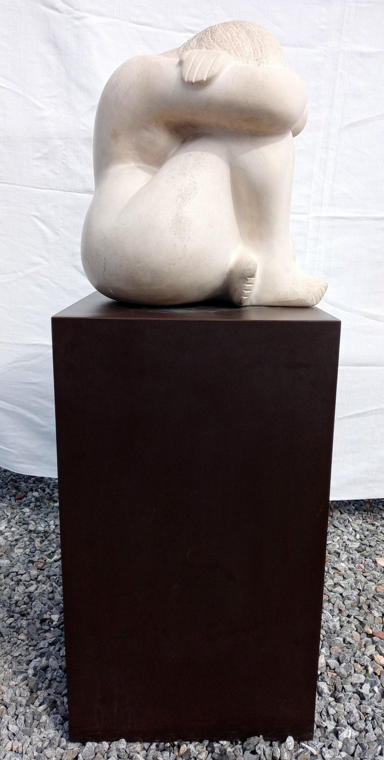 Rare Carved Limestone.Art Deco. W P A, Cubist Sculpture by William Slattery For Sale 4