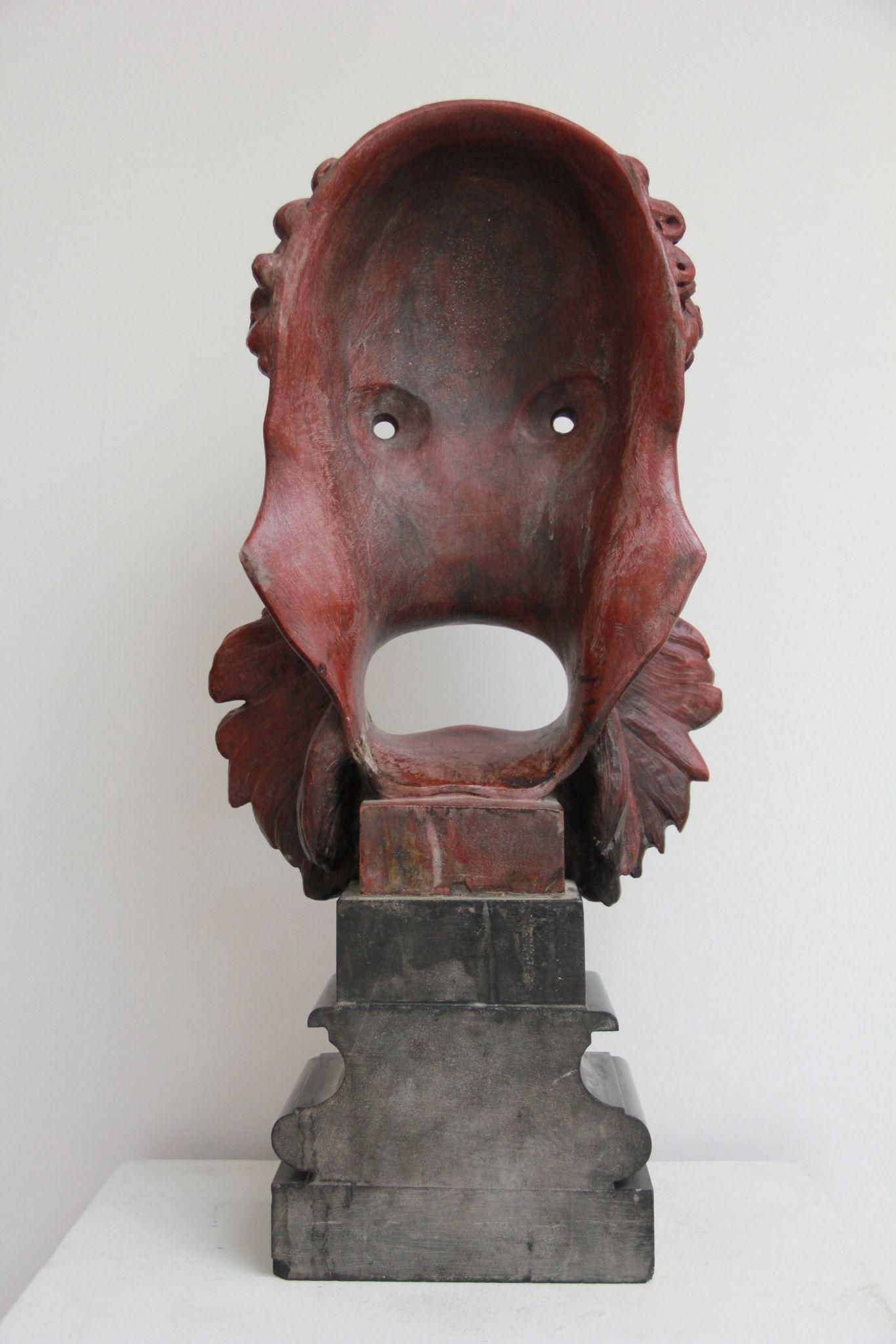 Seltene geschnitzte Rosso-Antico-Maske in der Art von Benedetto Boschetti (1820-1860) im Zustand „Gut“ im Angebot in London, GB