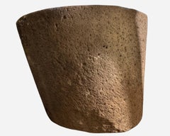 Rare salière en pierre sculptée, Auvergne milieu du XIXe siècle, France, vers 1850