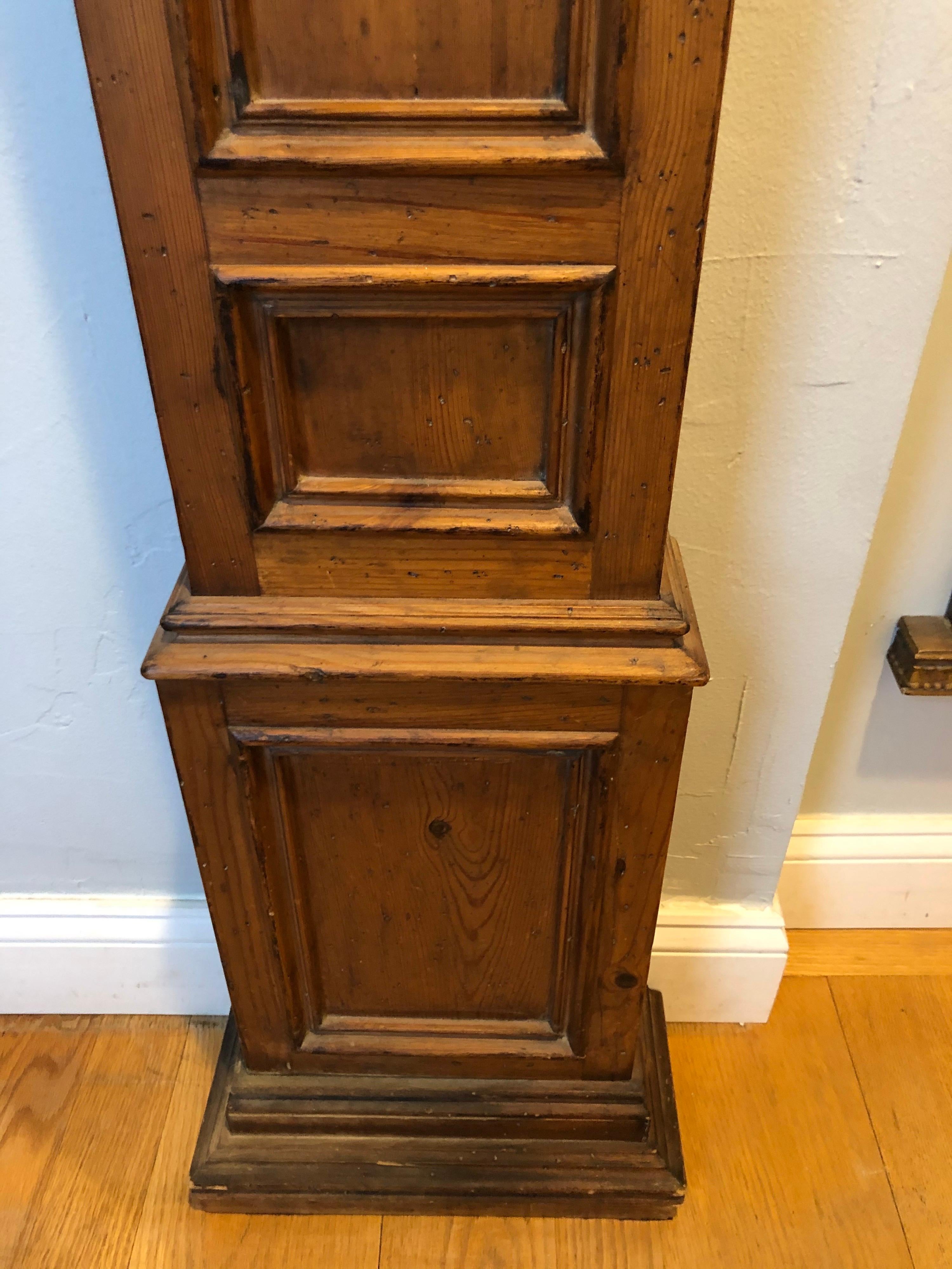 Rare Carved Wooden Chapman Longcase Clock 1