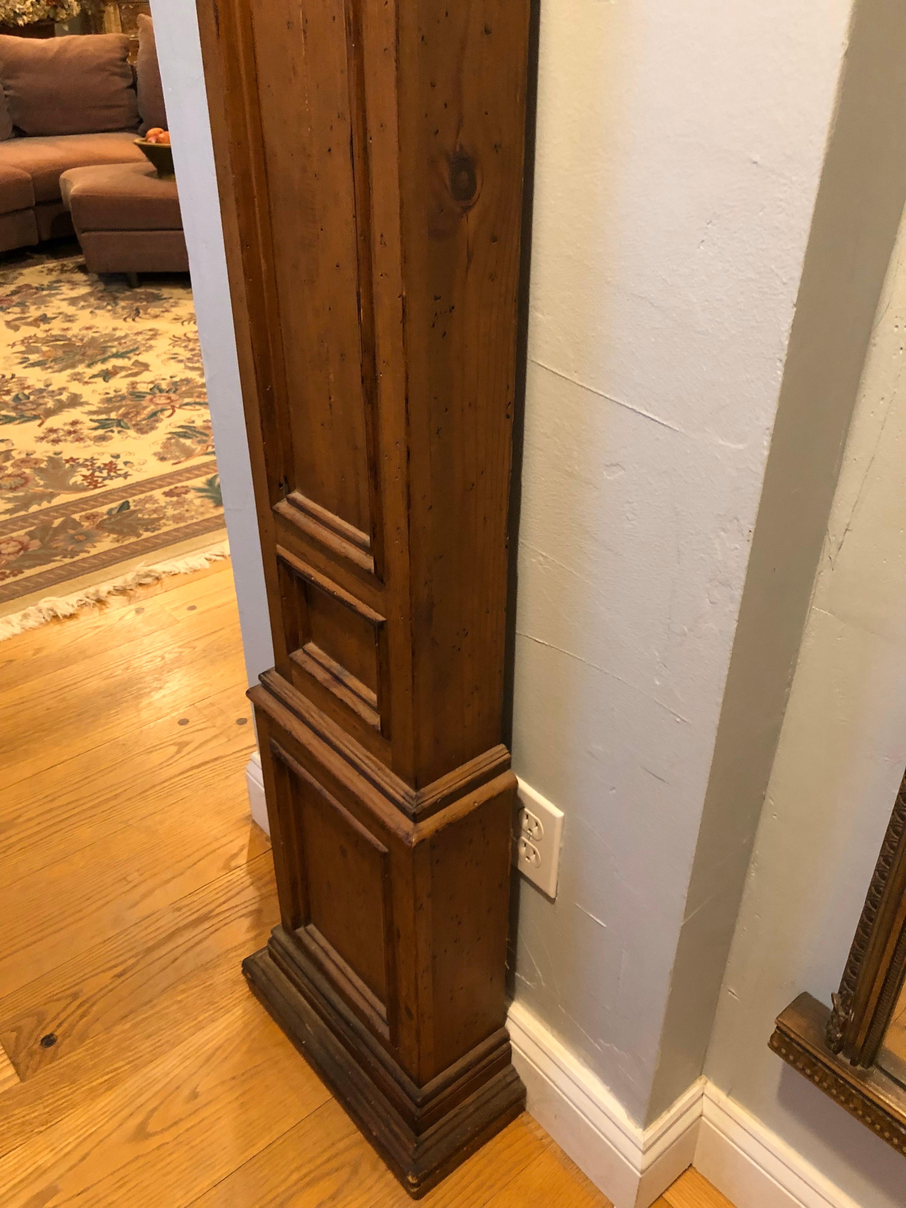 Rare Carved Wooden Chapman Longcase Clock 4