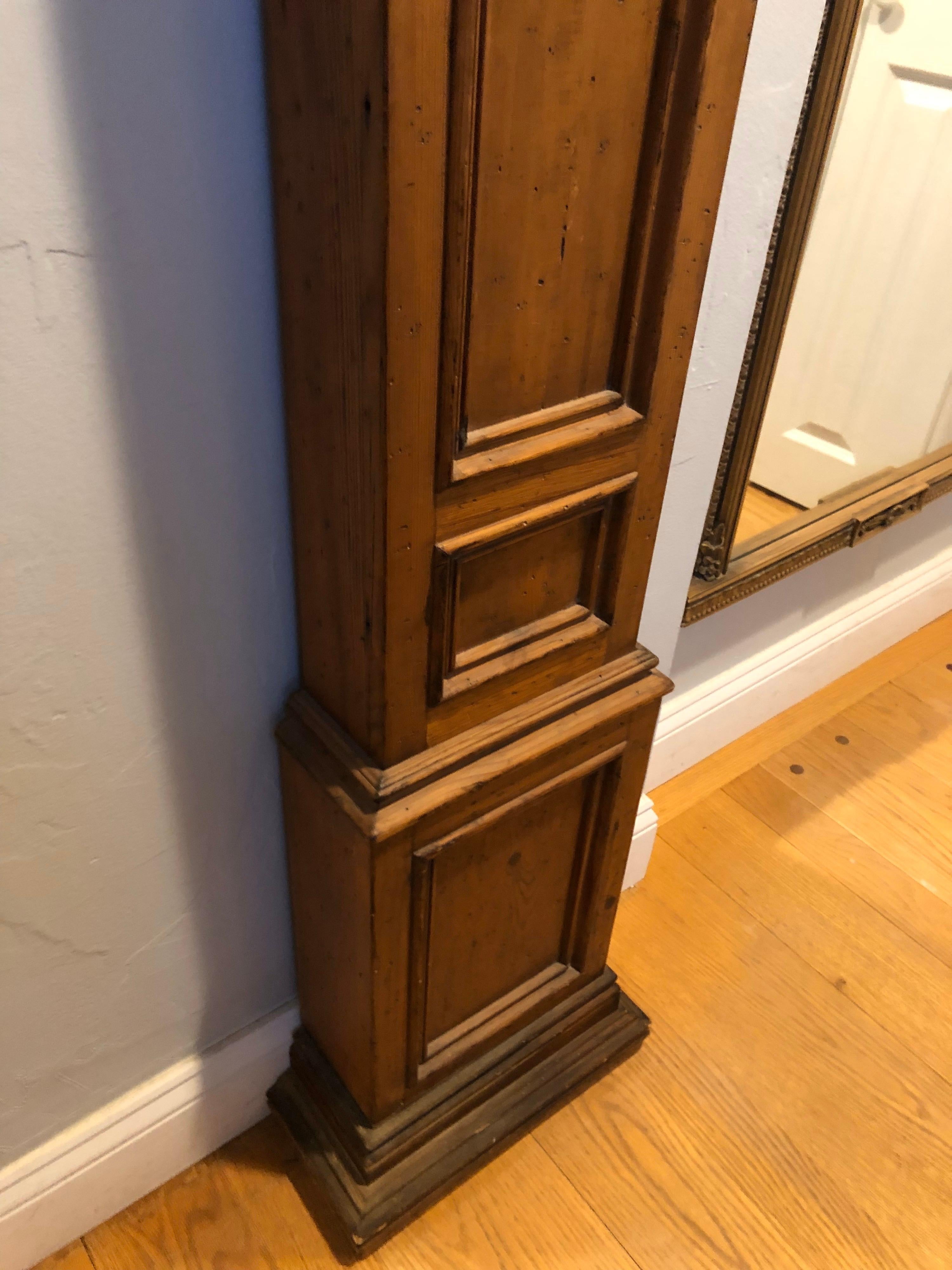 Rare Carved Wooden Chapman Longcase Clock 8
