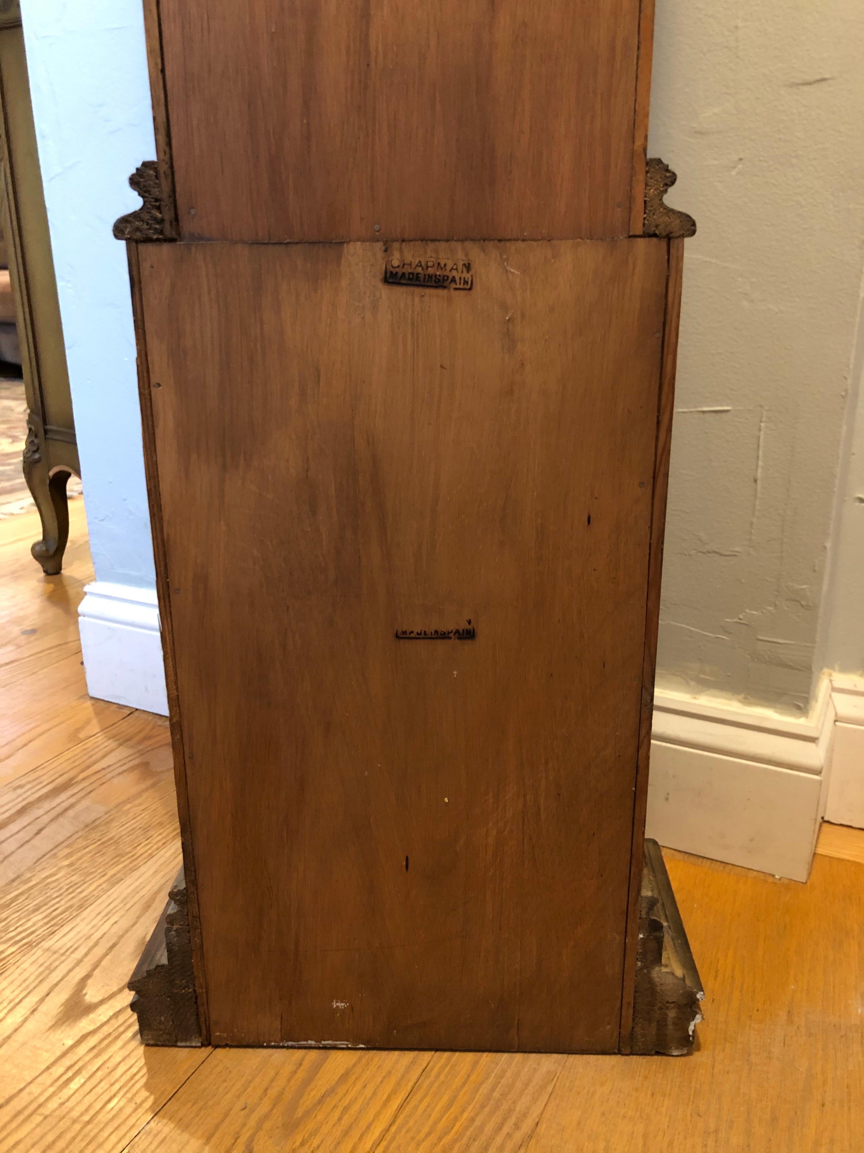 Rare Carved Wooden Chapman Longcase Clock 10