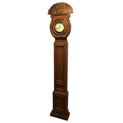 Rare Carved Wooden Chapman Longcase Clock