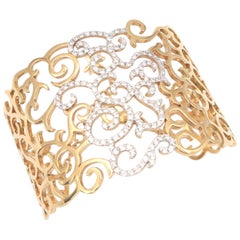Rare Casato Daphne Rose Gold Diamond Cuff Rare Casato Daphne Rose Gold Diamond Cuff