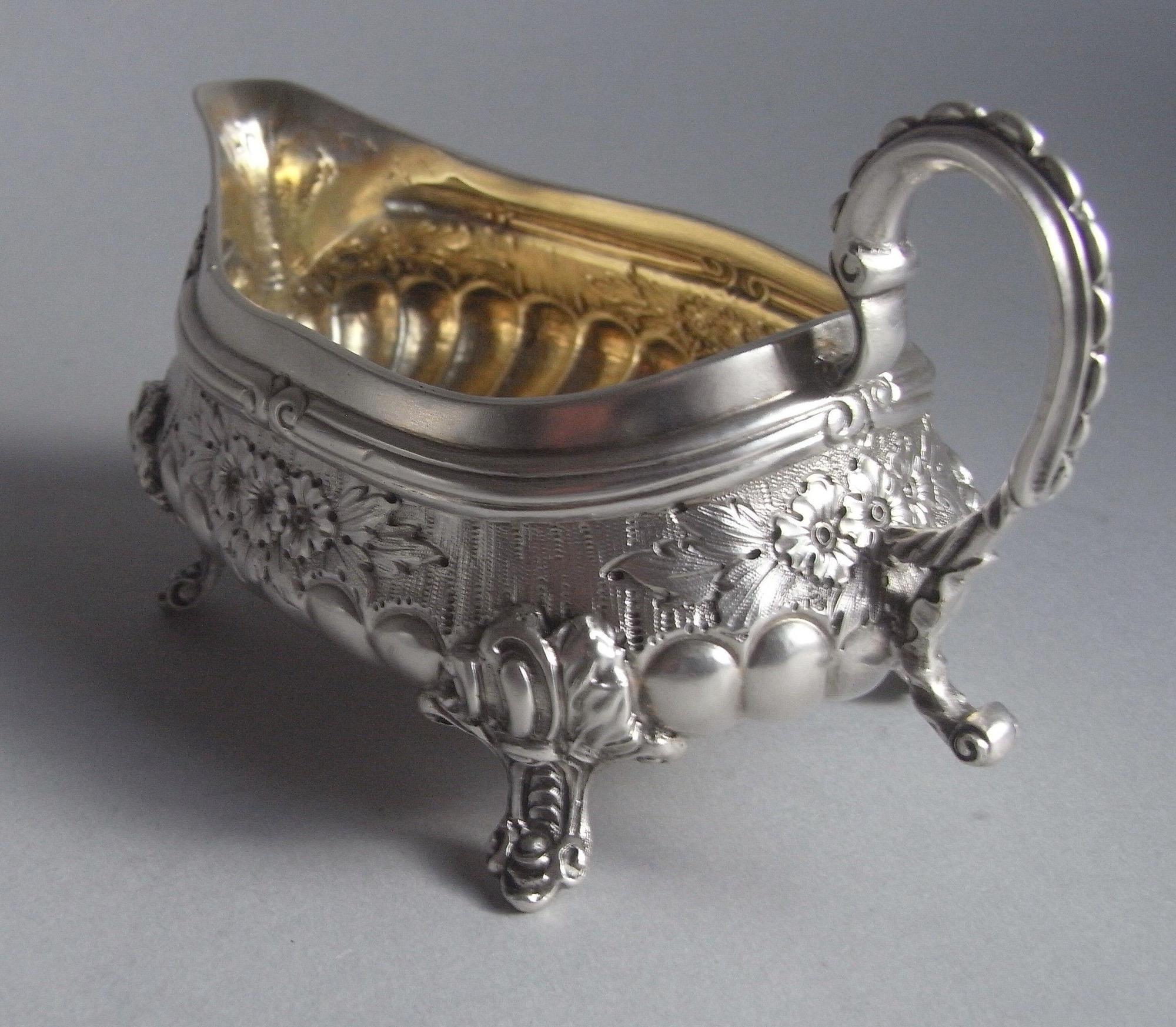 Anglais Rare bateau crème coulé, à la manière de Paul De Lamerie, 1890 en vente