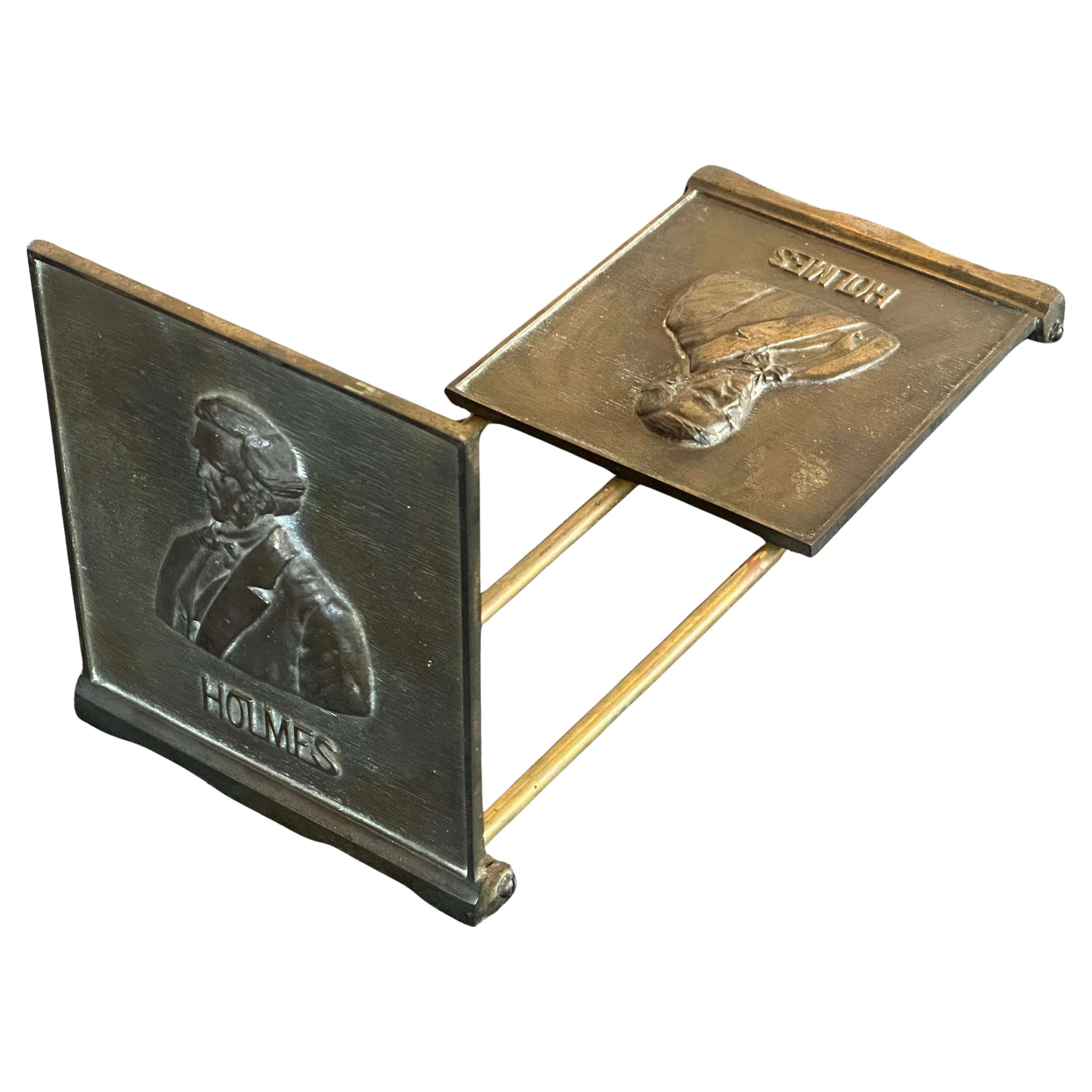 Rare Cast Iron Foldable, Expandable Bookslide Attributed to Bradley 
Hubbard Co For Sale