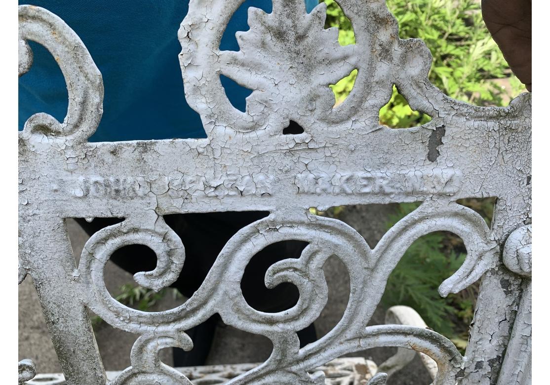 Rare Cast Iron John McLean, N.Y. Curtain Settee, Circa 1890 For Sale 3