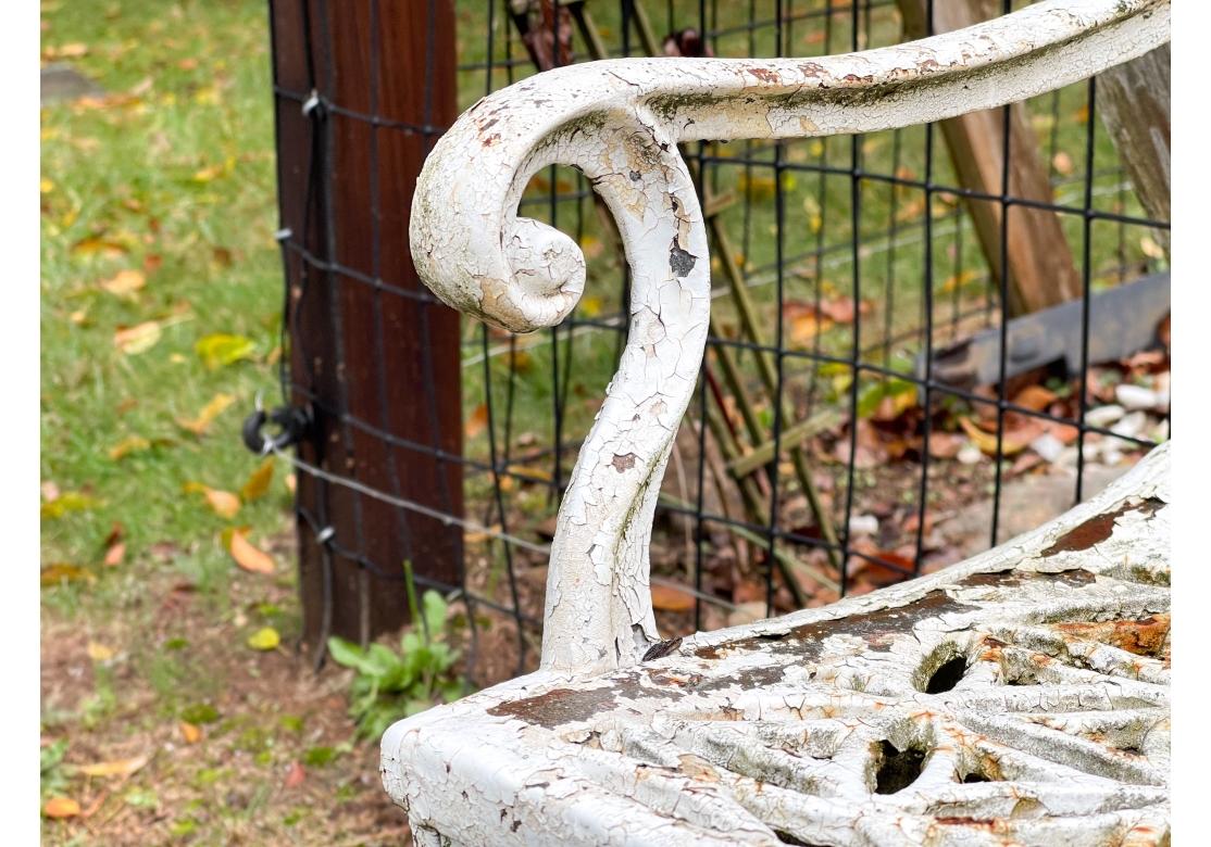 Victorian Rare Cast Iron John McLean, N.Y. Curtain Settee, Circa 1890 For Sale