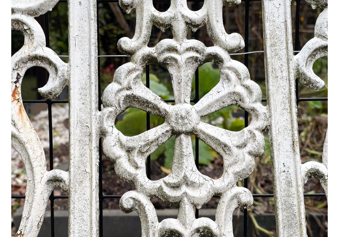 19th Century Rare Cast Iron John McLean, N.Y. Curtain Settee, Circa 1890 For Sale