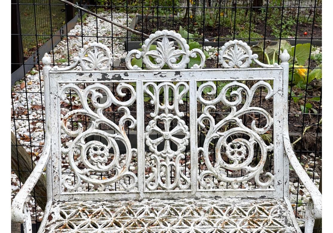 Rare Cast Iron John McLean, N.Y. Curtain Settee, Circa 1890 For Sale 1