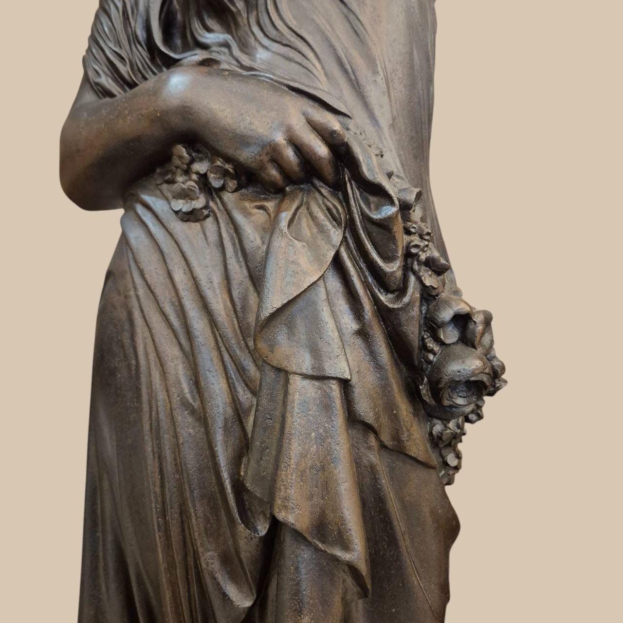 Rare Cast-Iron Torchère – Barbezat / Val d’Osne Foundry, circa 1880 en venta 6