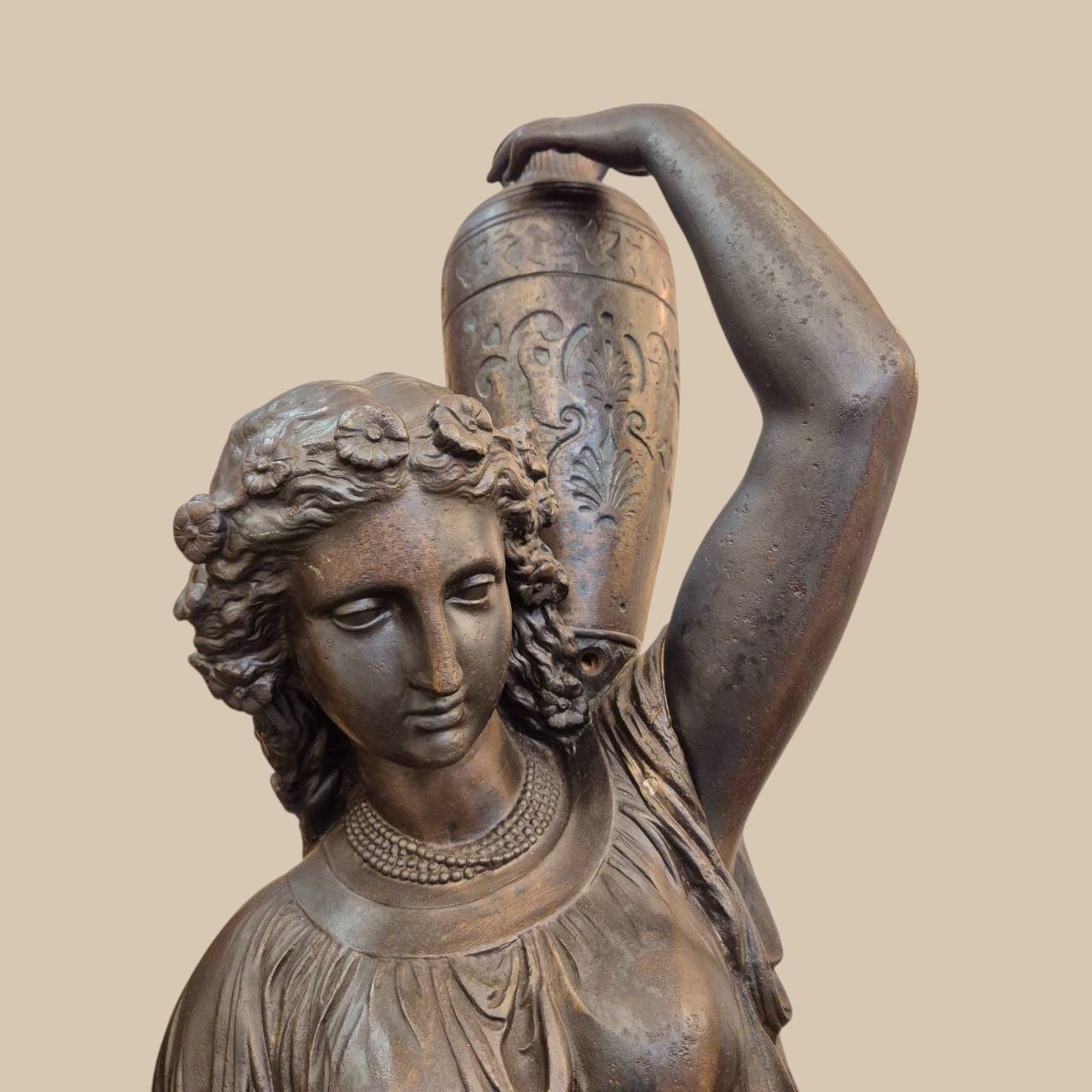 Rare Cast-Iron Torchère – Barbezat / Val d’Osne Foundry, circa 1880 en venta 7