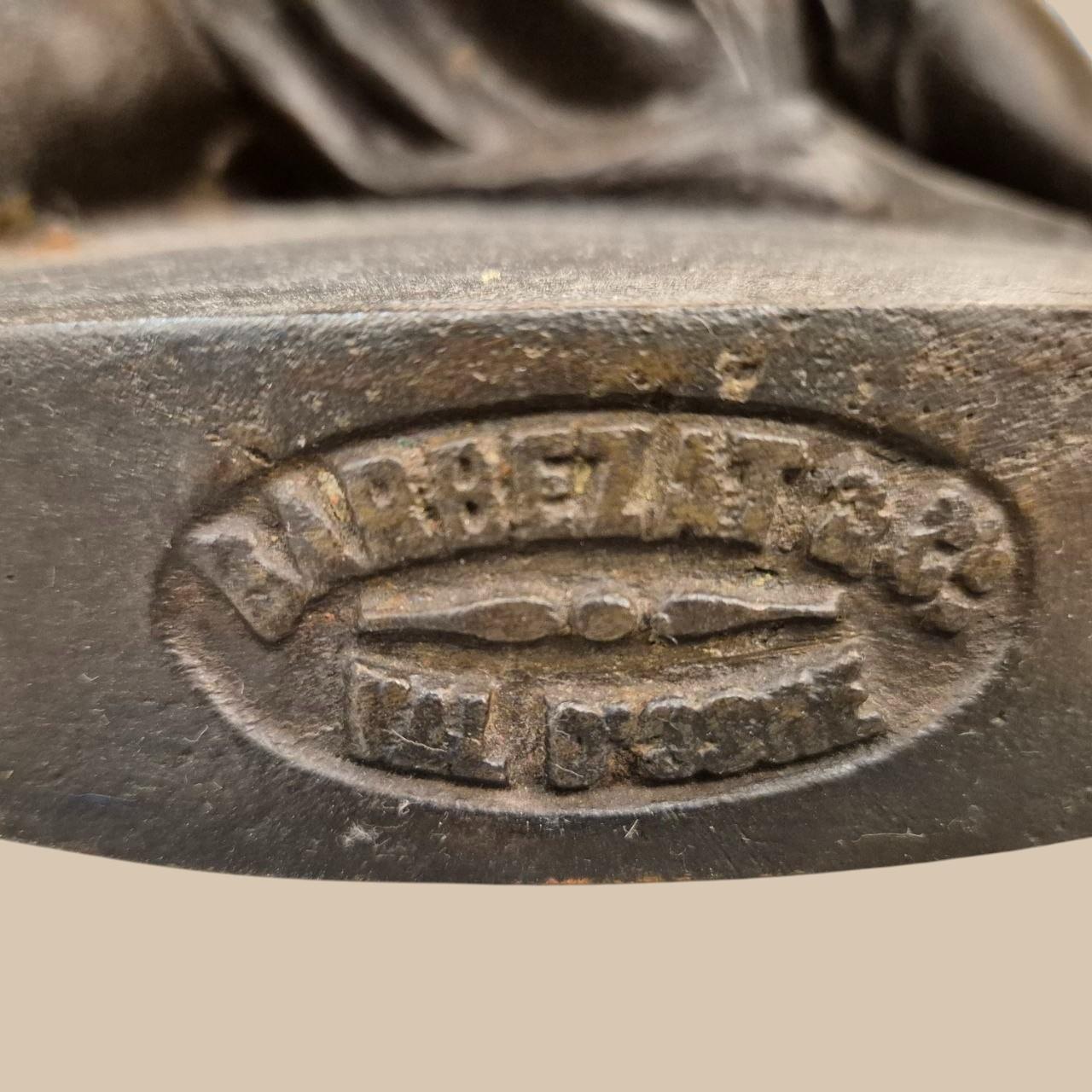 Rare Cast-Iron Torchère – Barbezat / Val d’Osne Foundry, circa 1880 en venta 11