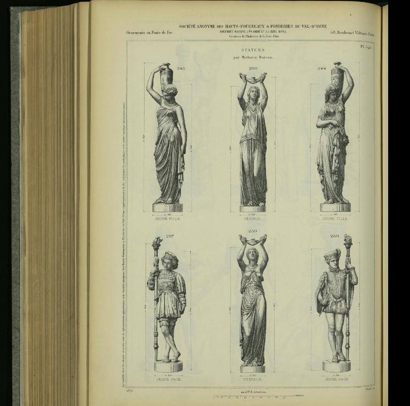 Rare Cast-Iron Torchère – Barbezat / Val d’Osne Foundry, circa 1880 en venta 12