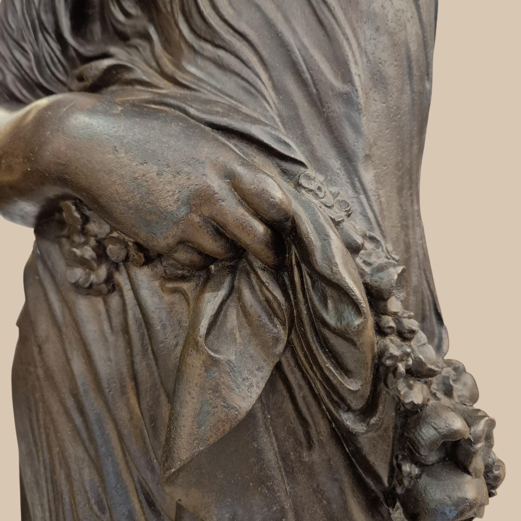 Rare Cast-Iron Torchère – Barbezat / Val d’Osne Foundry, circa 1880 en venta 1