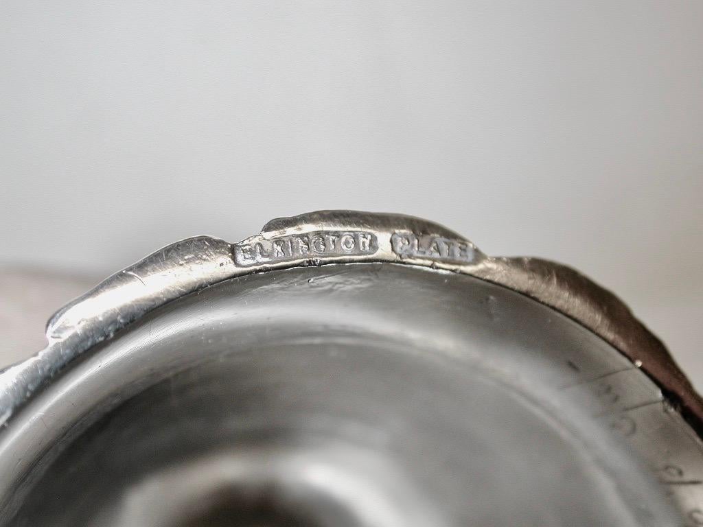 Inizio XX secolo Rara campana da tavolo Elkington C.C. placcata in argento e placcata in argento in vendita