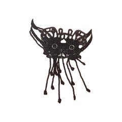 Rare “Cat Face” hand-beaded choker by Dior designed under John Galliano