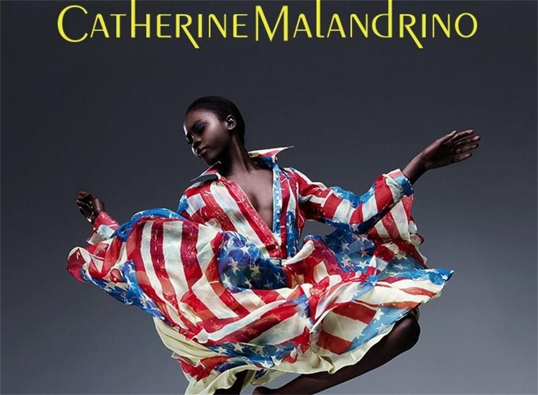 Brown Rare Catherine Malandrino Meryle Streep Flag Dress Sz 2