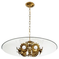 Rare Ceiling Fixture by Pietro Chiesa for Fontana Arte