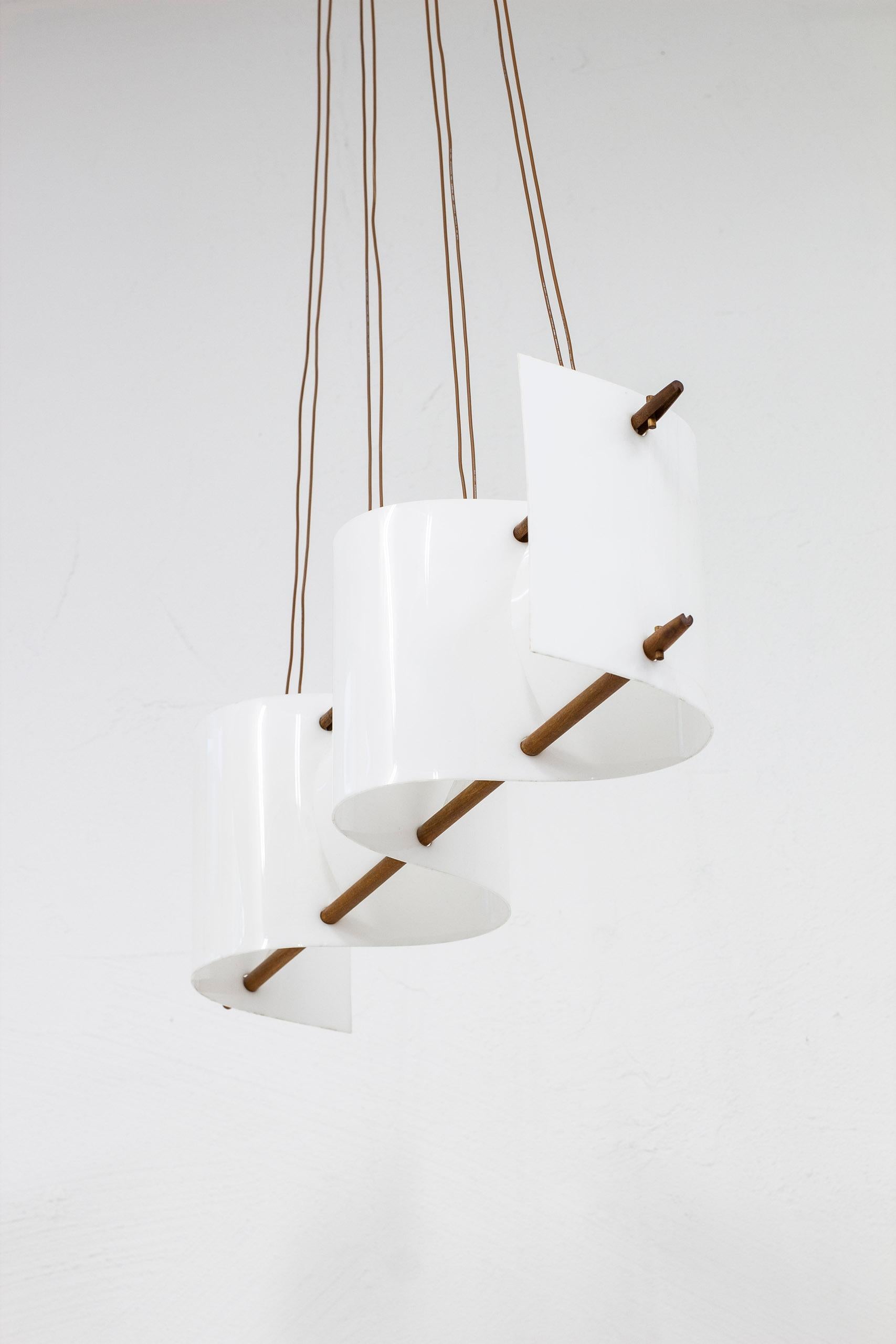 Scandinavian Modern Rare Ceiling Lamp 189 Designed by Hans Bergström for Ateljé Lyktan, Sweden 50s
