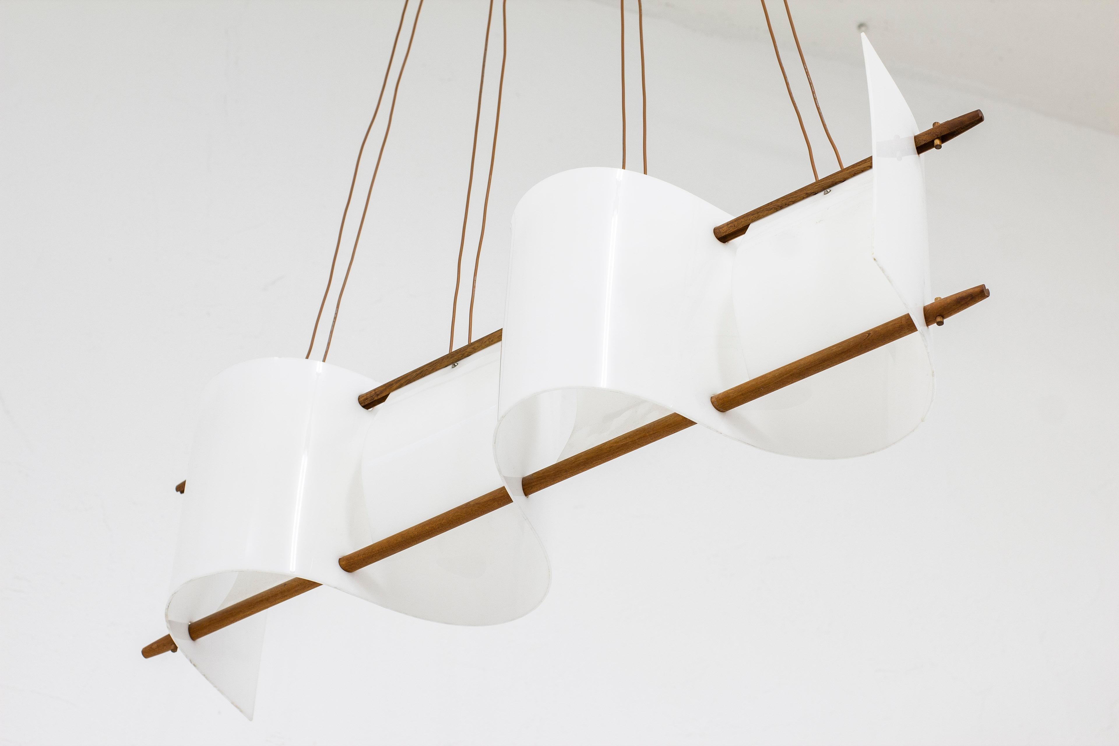 Rare Ceiling Lamp 189 Designed by Hans Bergström for Ateljé Lyktan, Sweden 50s In Good Condition In Hägersten, SE