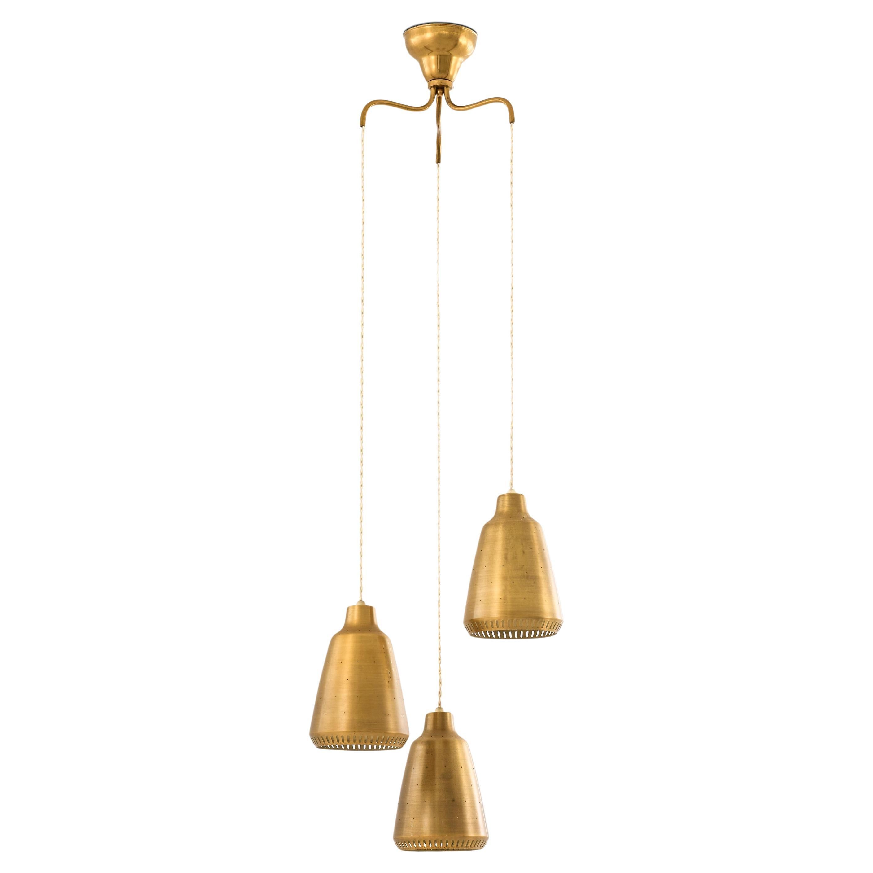 Rare Ceiling Lamp by Hans Bergström, 1950s