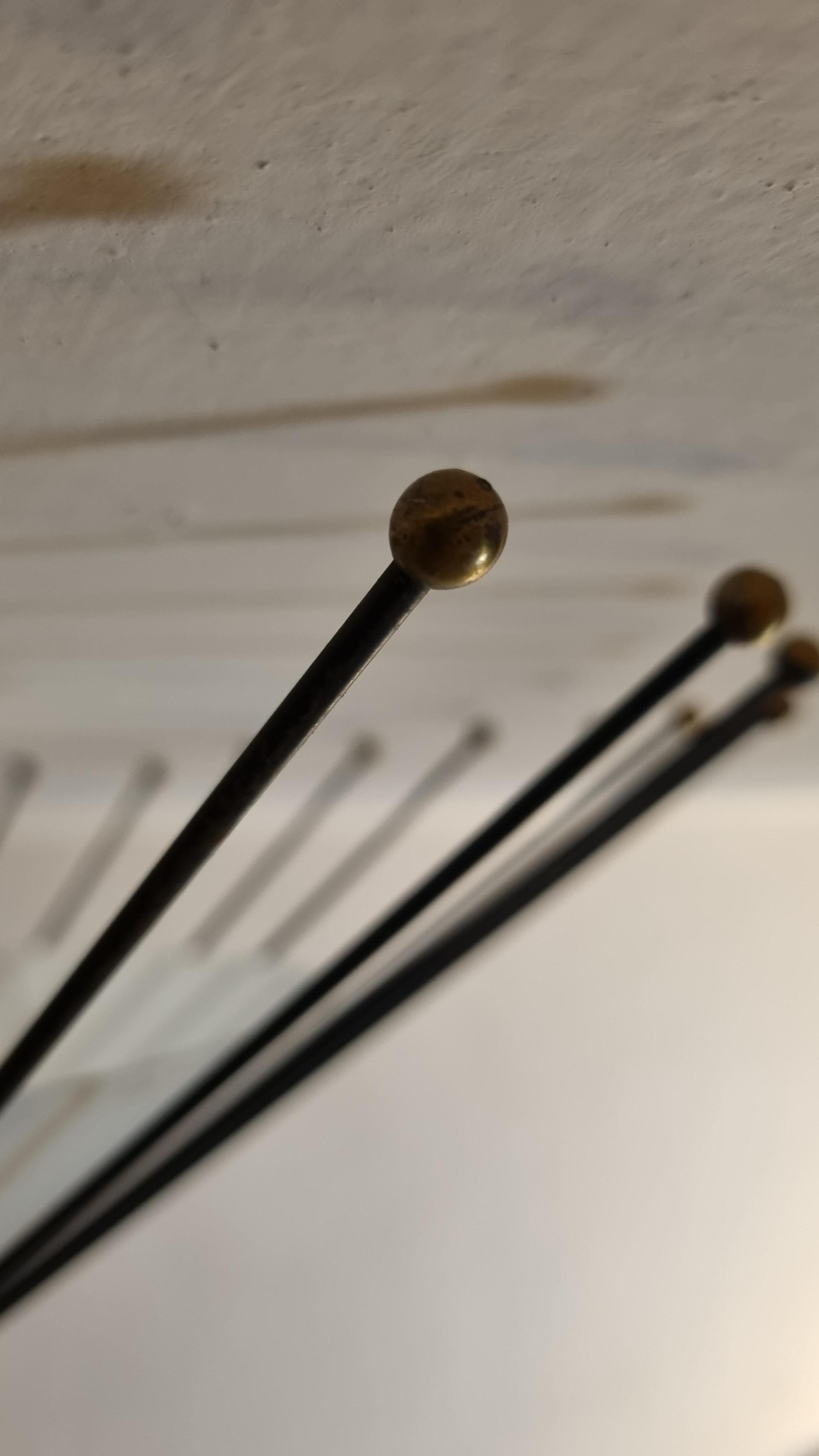 Rare ceiling lamp designed by Angelo Lelii for Arredoluce 1950s in vendita 5