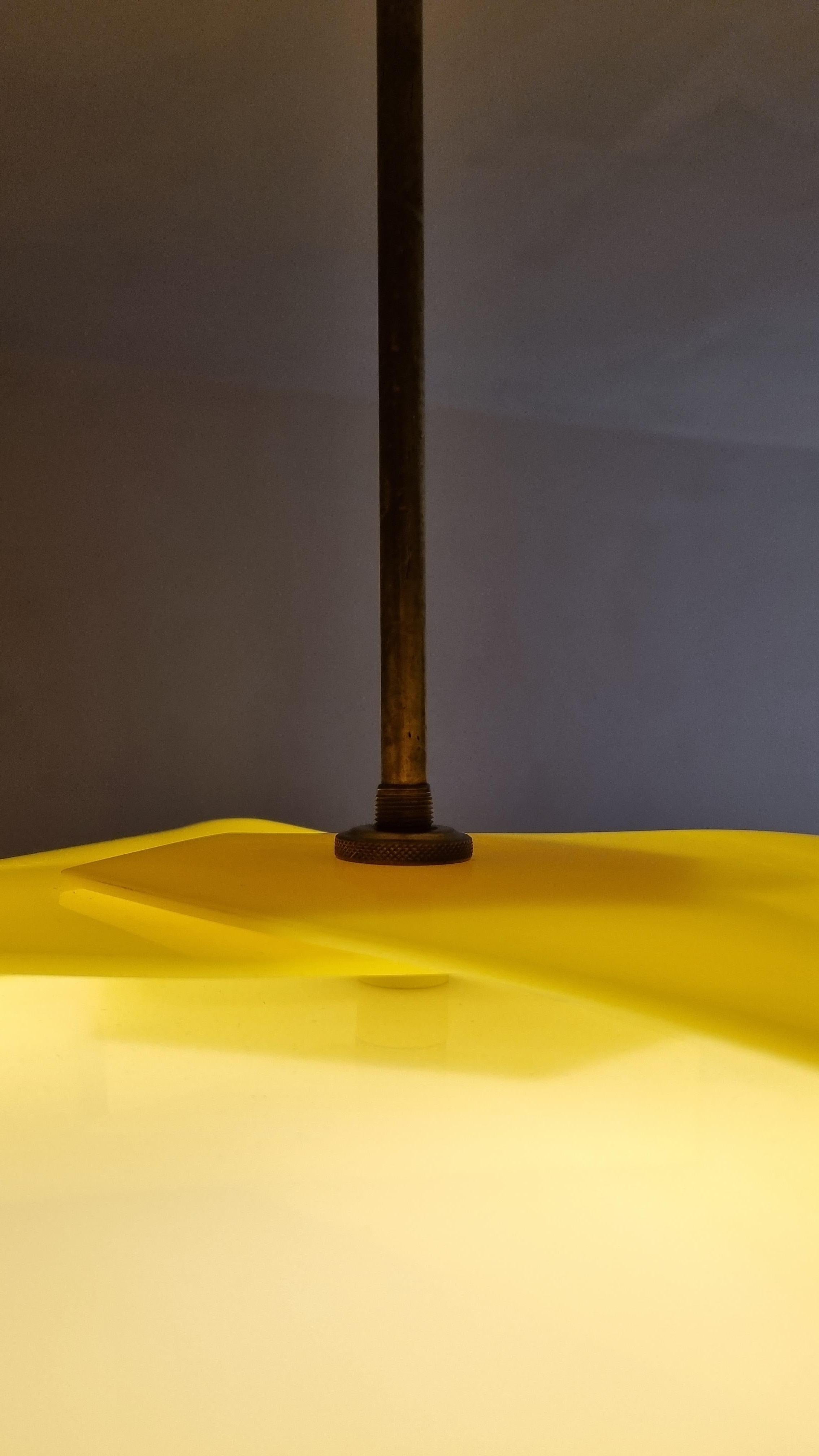 Ottone Rare ceiling lamp designed by Angelo Lelii for Arredoluce 1958 in vendita
