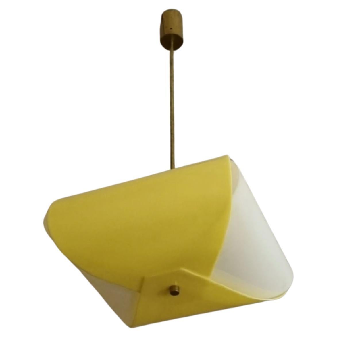 Rare ceiling lamp designed by Angelo Lelii for Arredoluce 1958