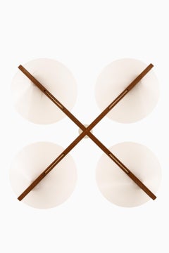 Seltene Deckenleuchte mit markantem geometrischem Rahmen von Hans-Agne Jakobsson, 1960er Jahre