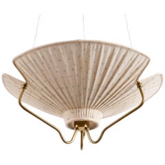 Rare Ceiling Light Attributed to Einar Bäckström, Sweden, 1940s