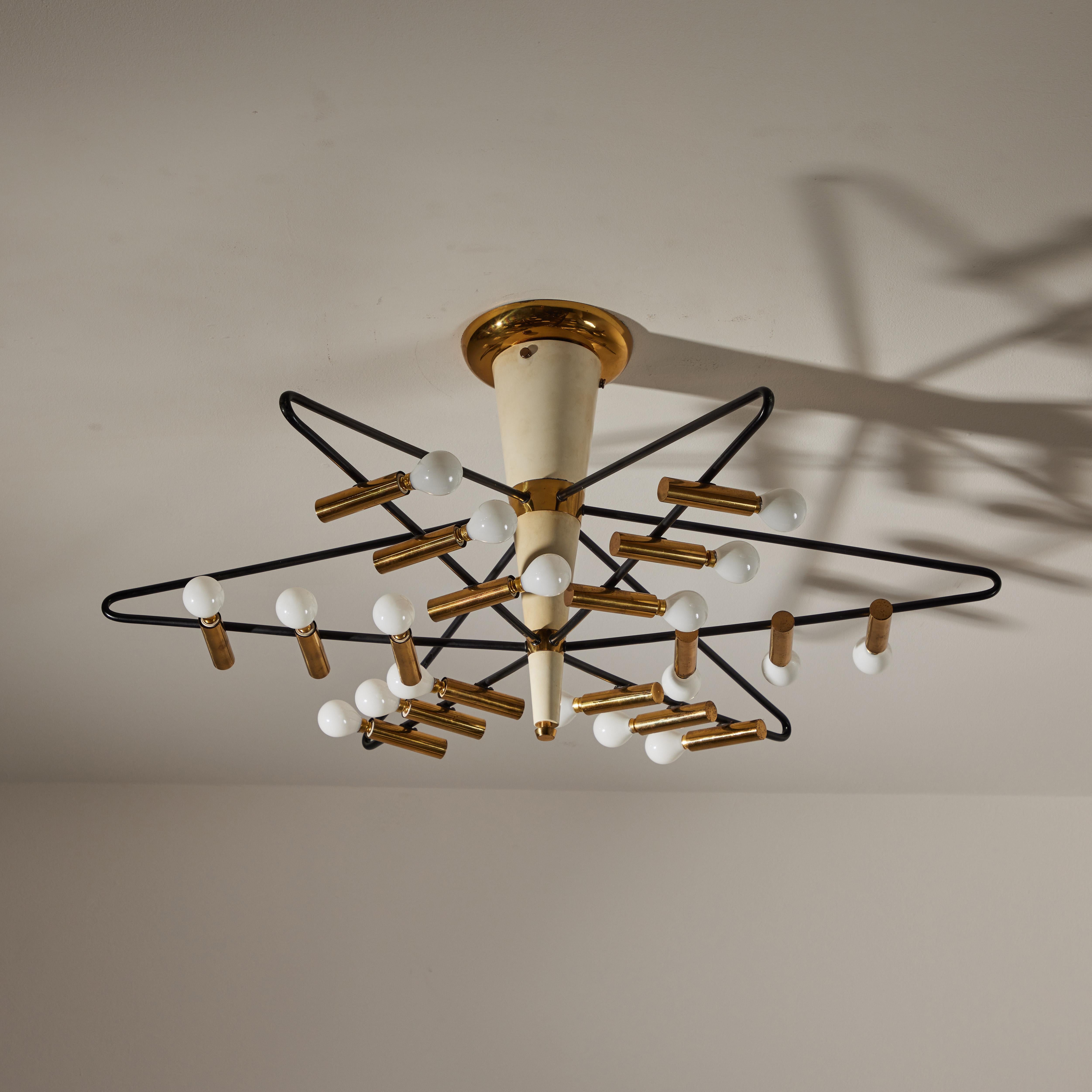 Rare Ceiling Light by Giampiero Aloi for Stilnovo 1