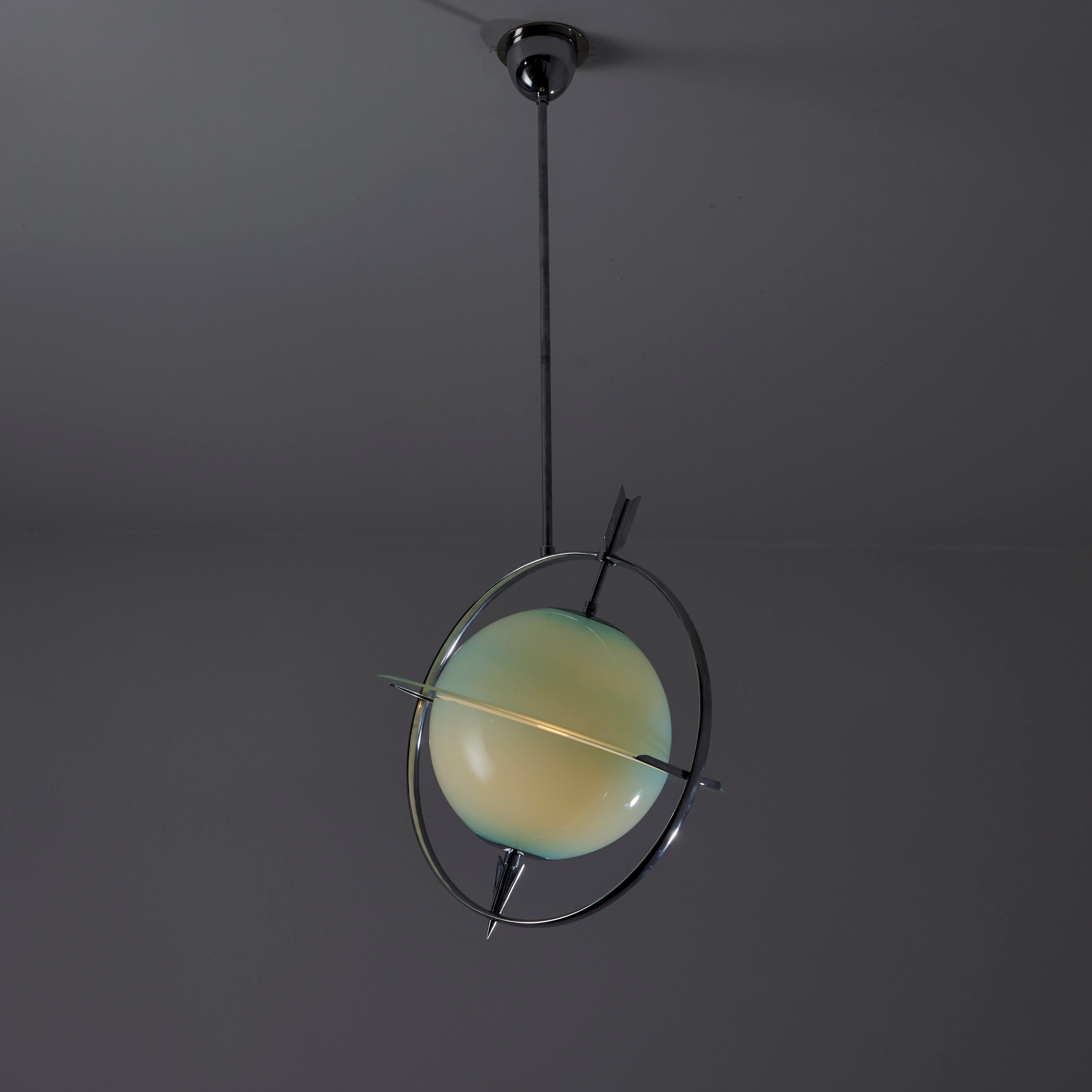 Rare Ceiling Light by Gio Ponti and Pietro Chiesa for Fontana Arte For Sale 4