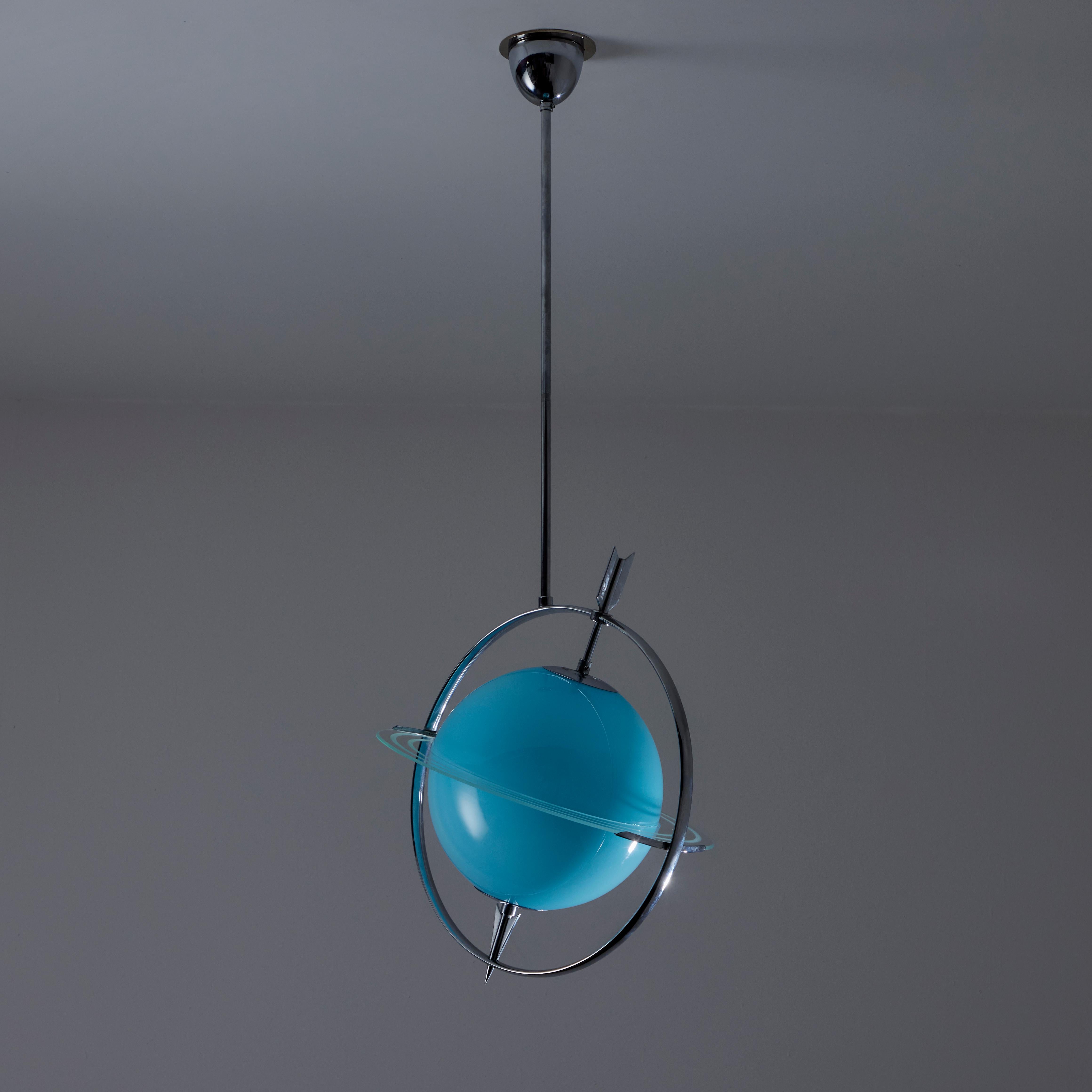 Rare Ceiling Light by Gio Ponti and Pietro Chiesa for Fontana Arte For Sale 9