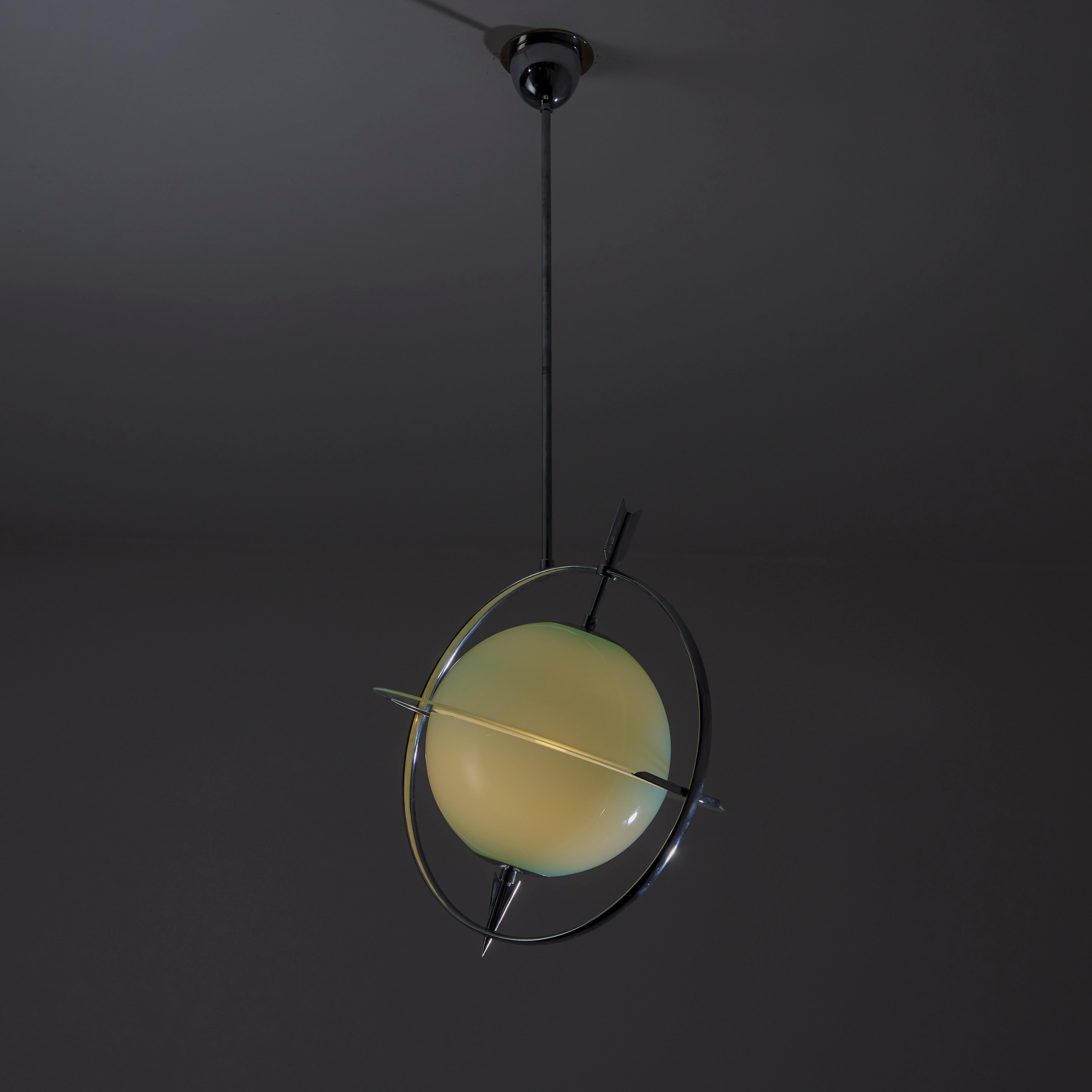 Rare Ceiling Light by Gio Ponti and Pietro Chiesa for Fontana Arte For Sale 11