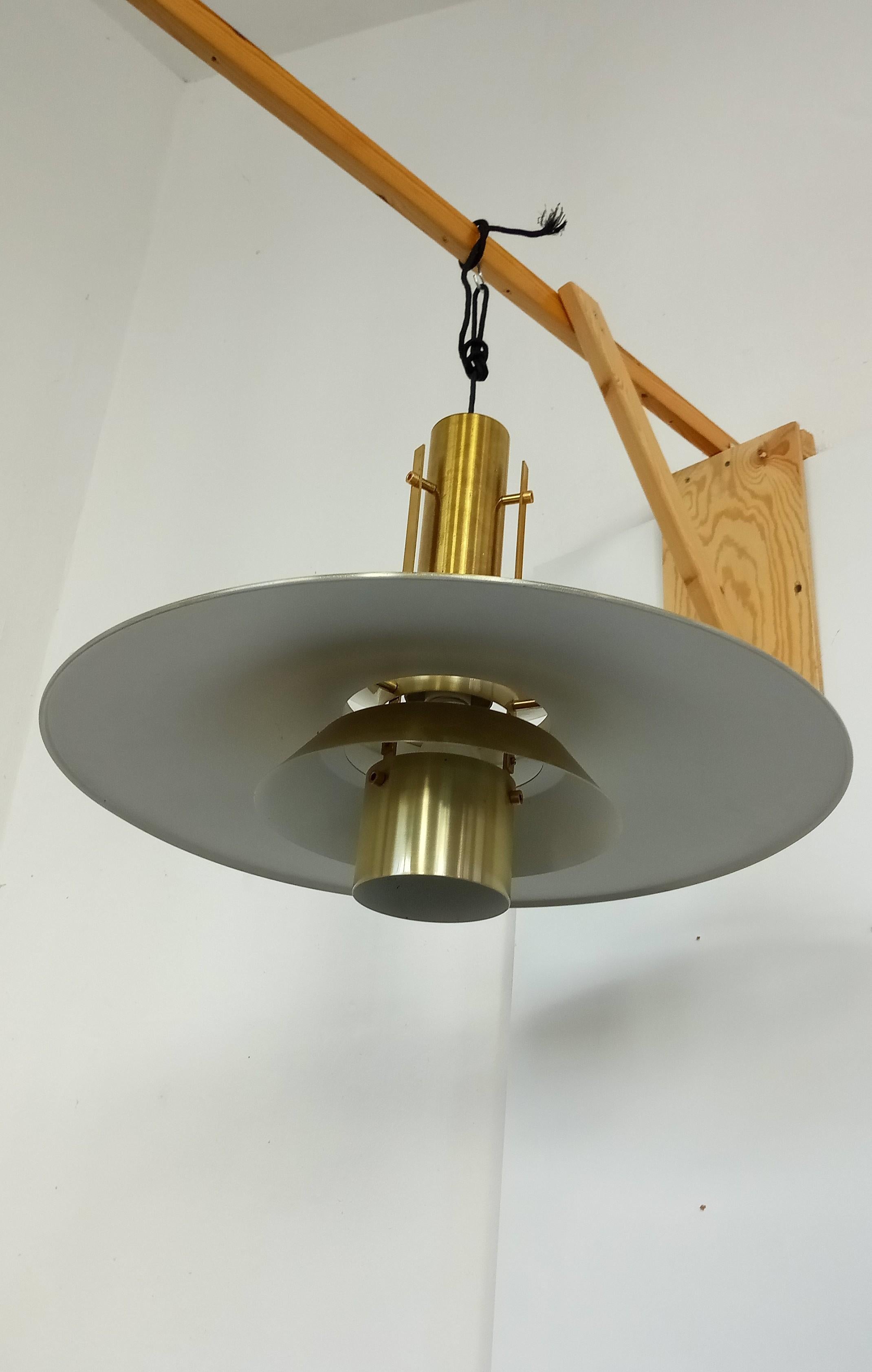 Rare Ceiling light by Th. Valentiner, denmark 60s In Good Condition For Sale In Kiel, SH