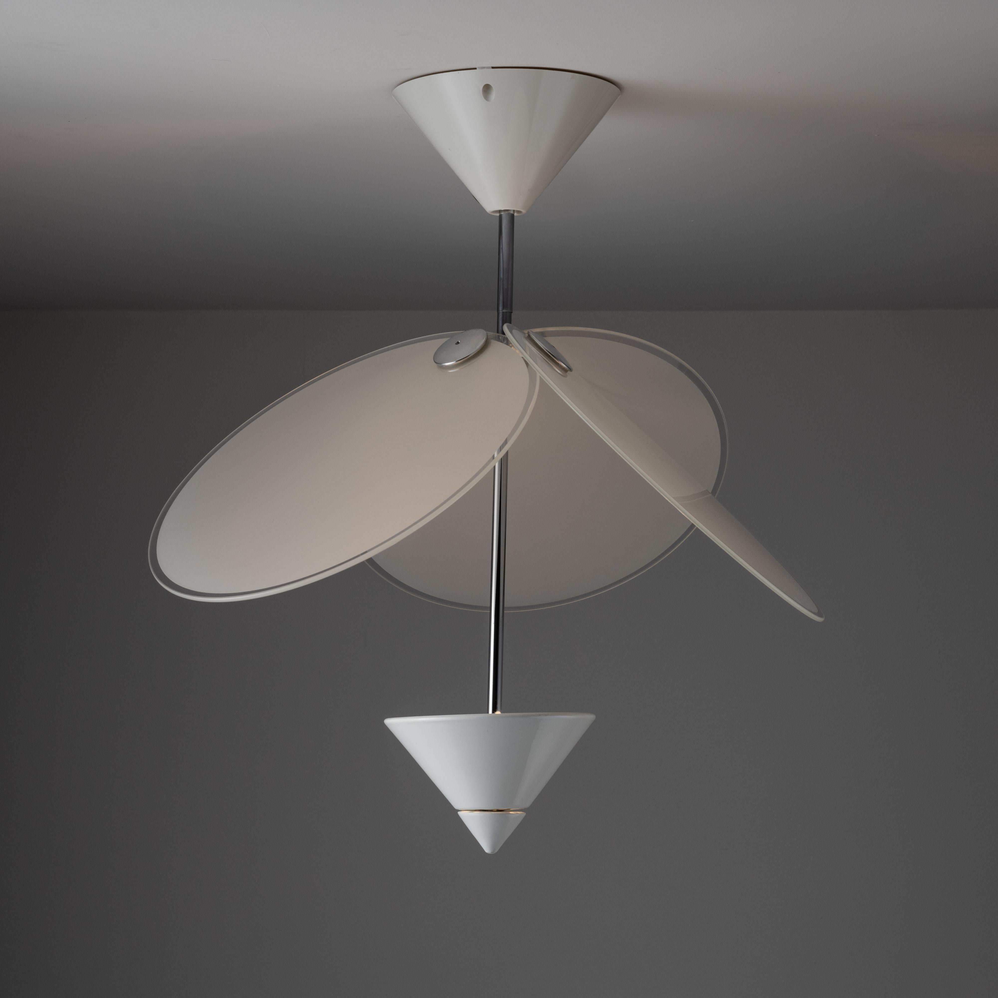 Italian Rare Ceiling Light by Vico Magistretti for Oluce For Sale