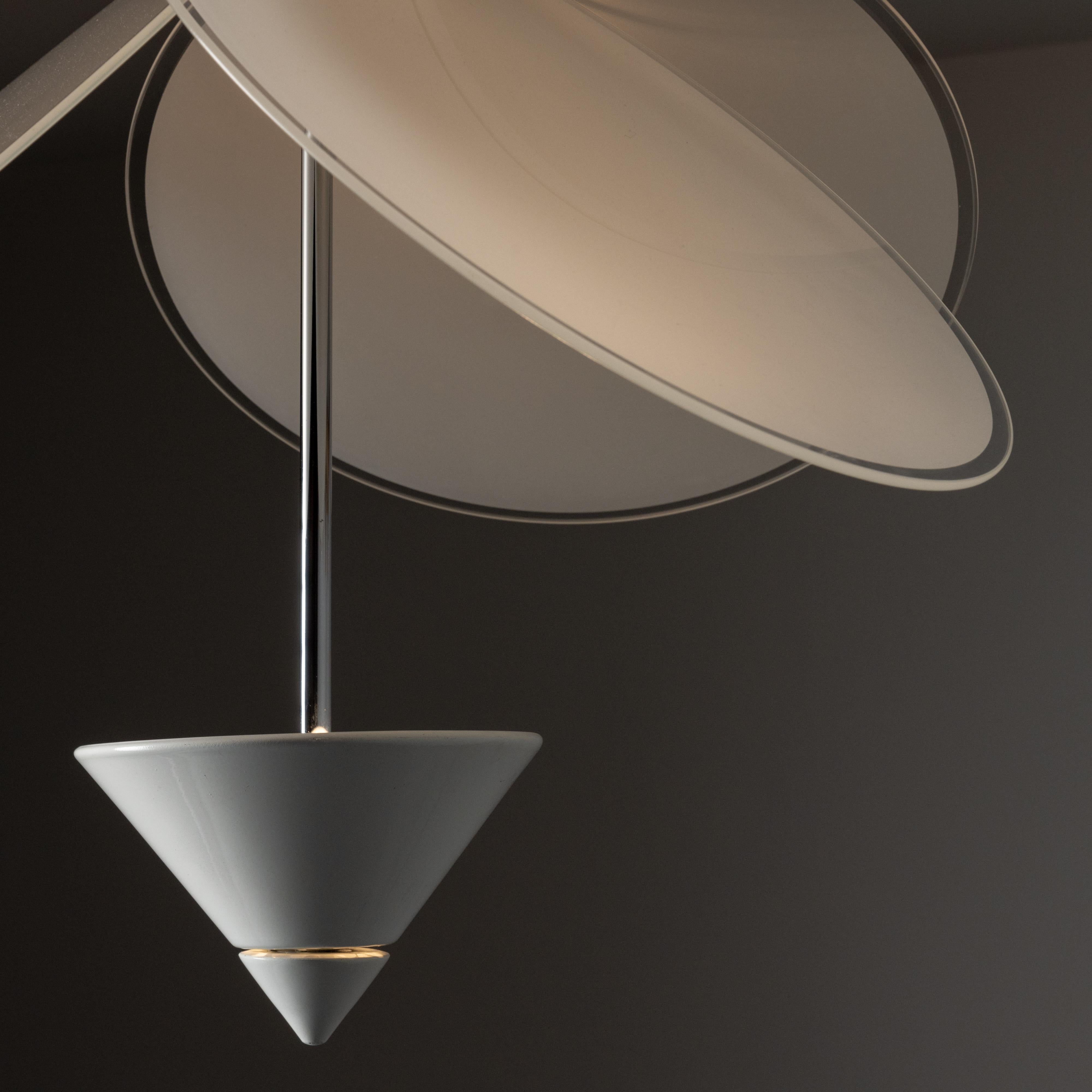 Rare Ceiling Light by Vico Magistretti for Oluce 1