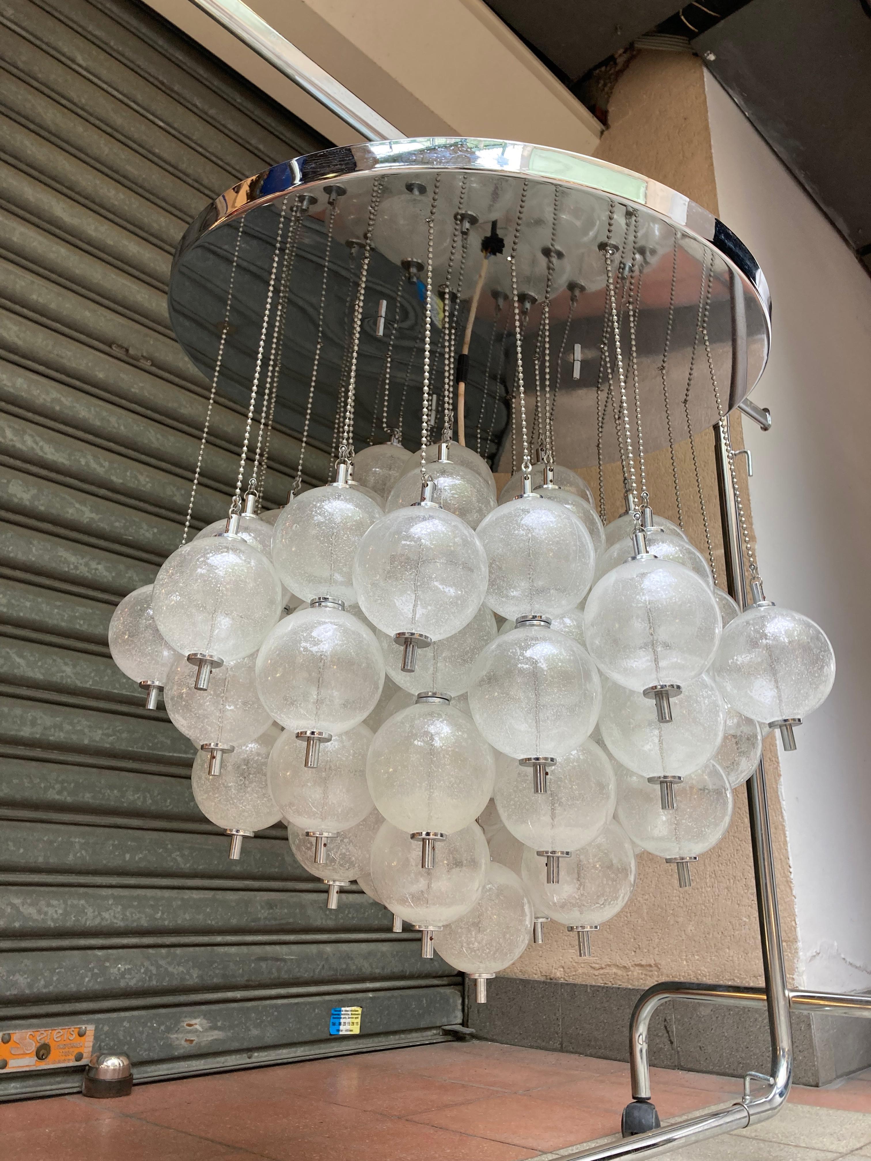 Rare Ceiling Light by Zero Quattro in Milano, Italy, 1980 For Sale 4