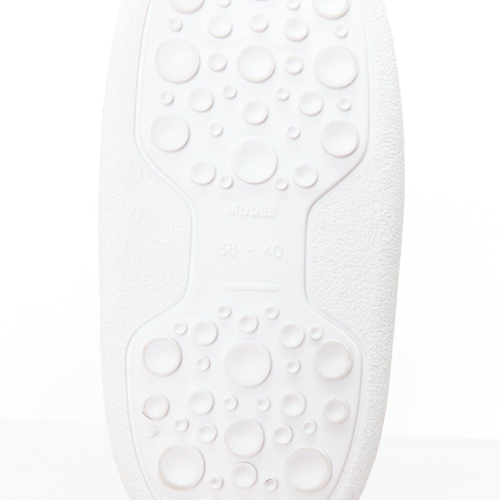 rare CELINE Macadam white gold logo faux fur Triomphe snow boots EU38-40 For Sale 5