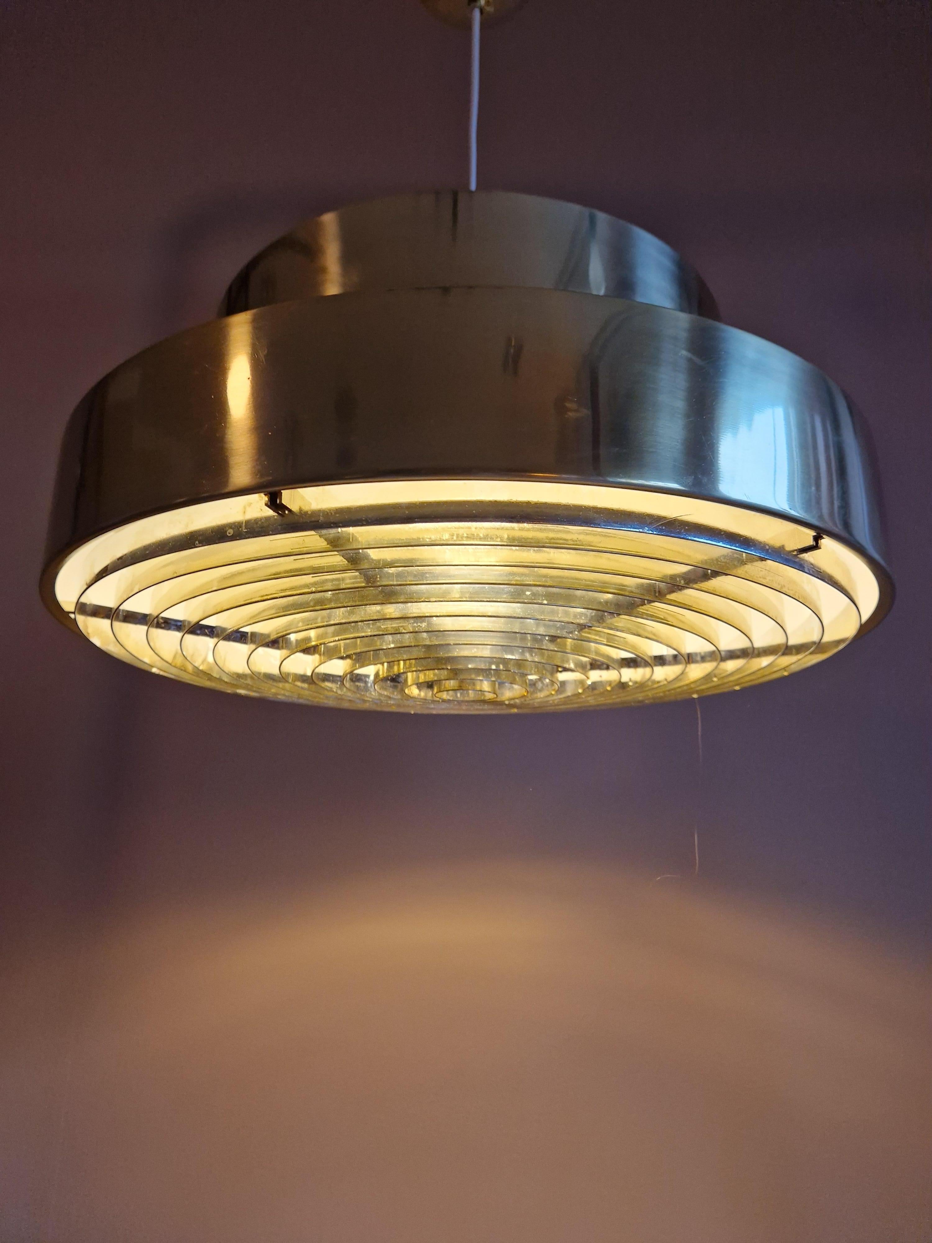 Late 20th Century Rare celing lamp, Falkenbergs Belysning, 1970's, Sweden For Sale