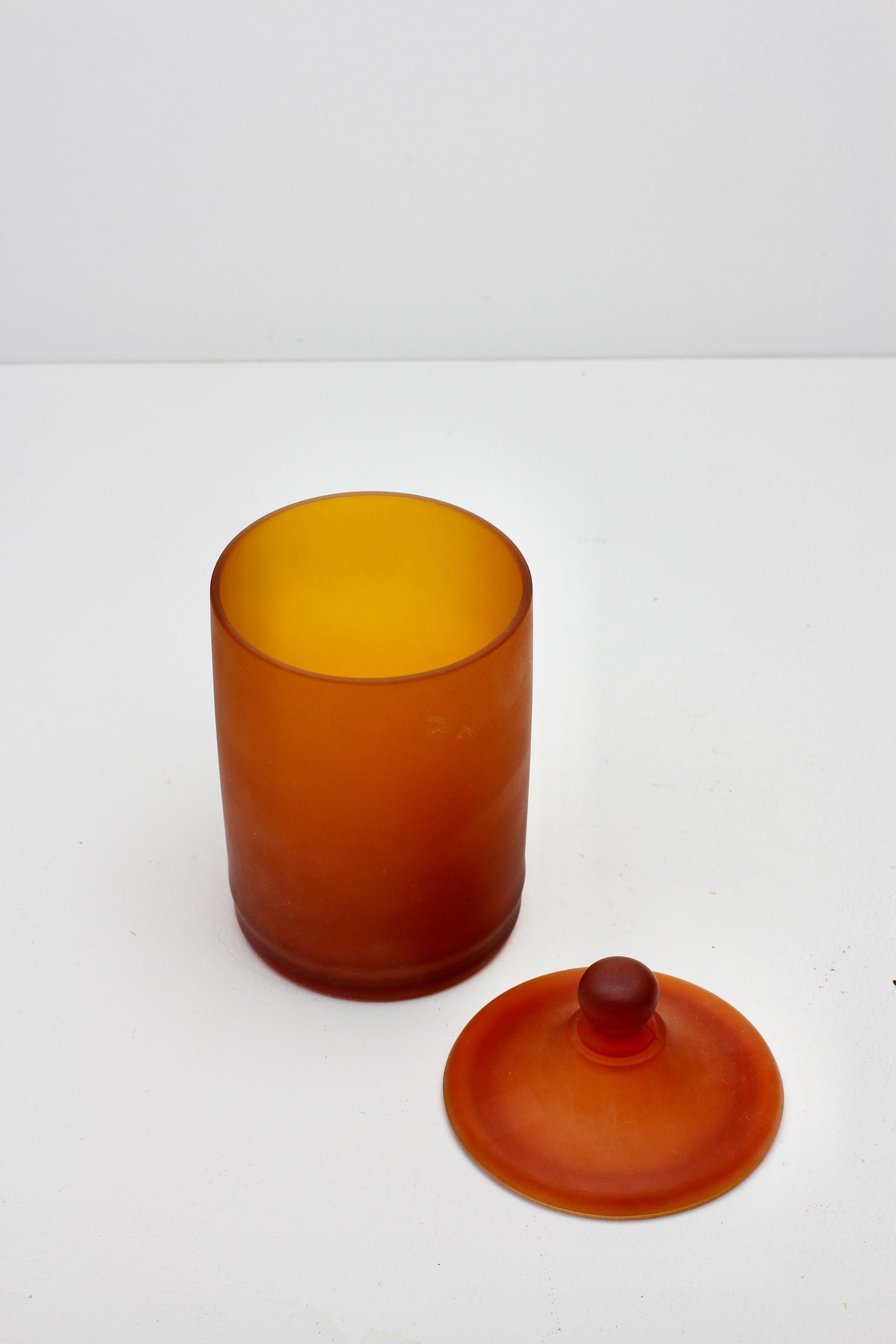 Raro vaso da farmacia in vetro ambrato 
