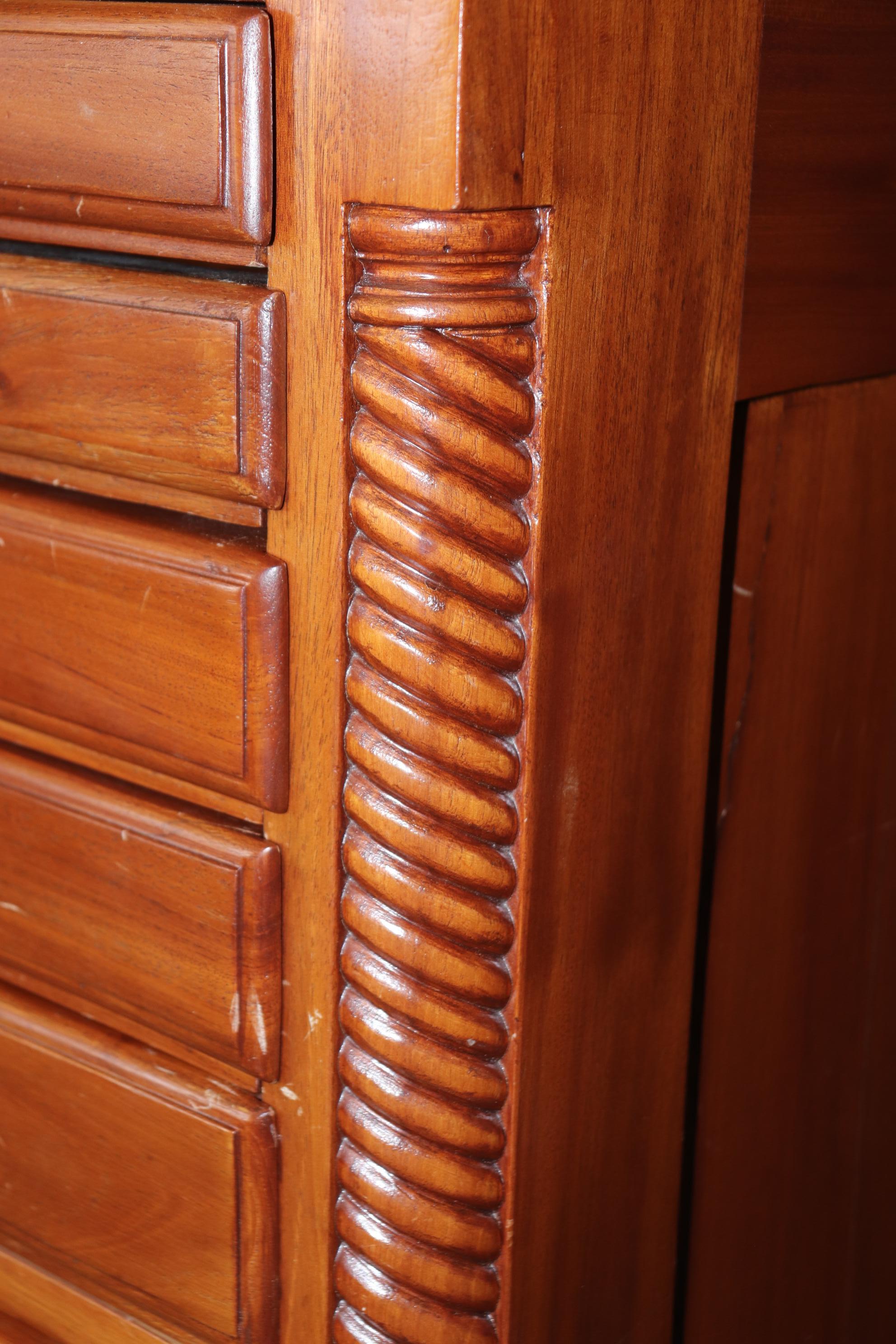 Rare Centennial Walnut Chippendale Style Collector's Dental Cabinet circa 1876 5