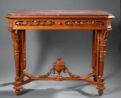 Rare Center Table Attributed to A.E. Beurdeley, France, Circa 1880