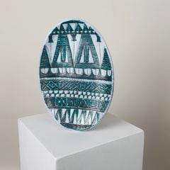 Rare ceramic dish by Allix, Vallauris, 1953
