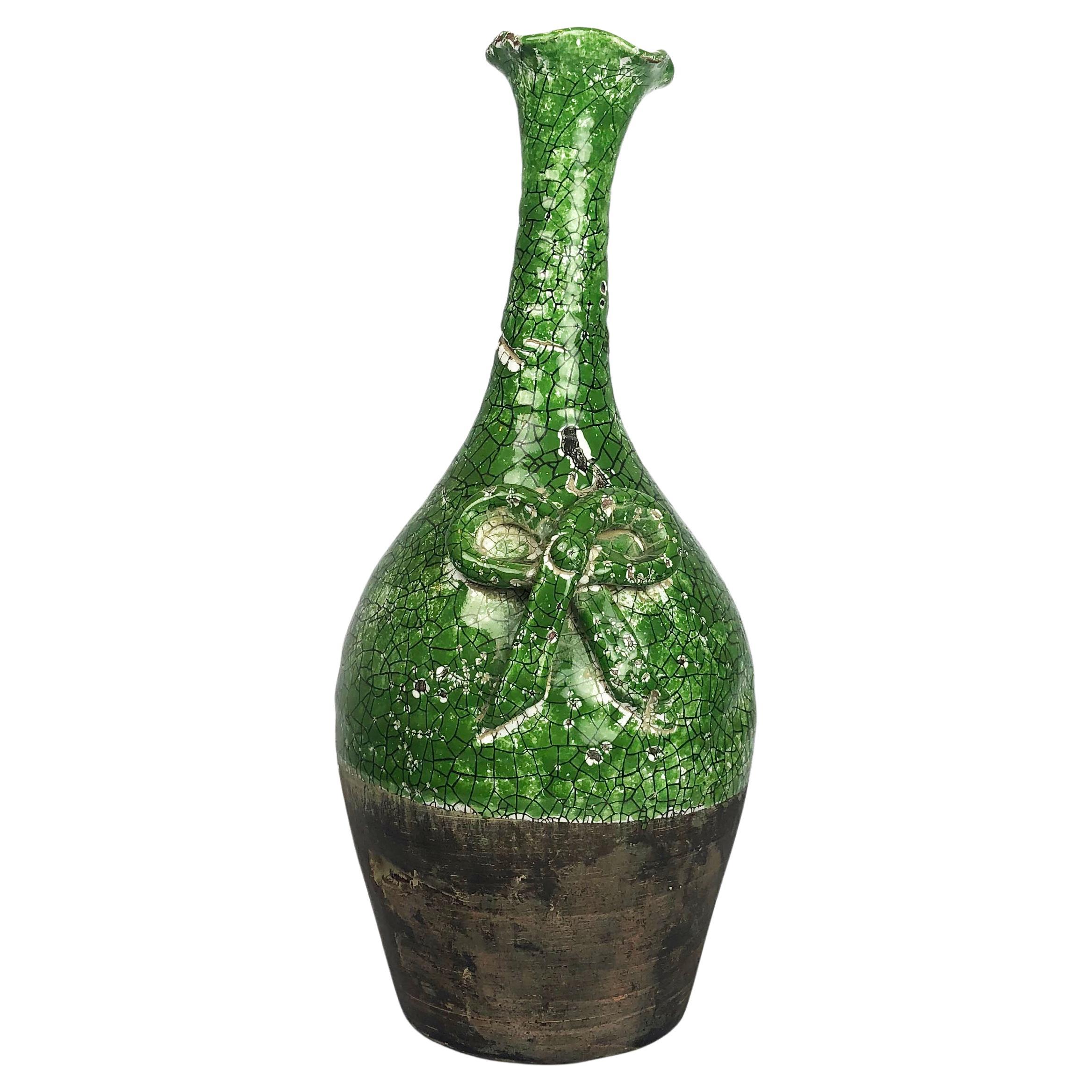 Rare jarre en céramique à glaçure craquelée en vente