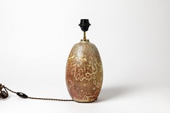 Rare Ceramic Lamp by Pierre-Adrien Dalpayrat with Crystallization Decoration